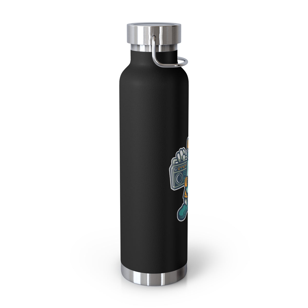 22oz Copper Insulated Water Bottle with Cartoon Design - CV57