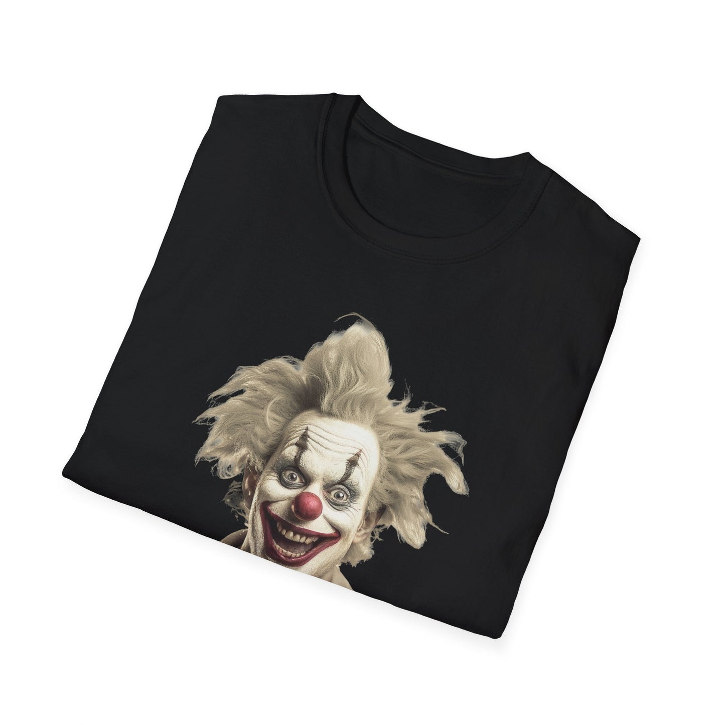 Clown Shirt Unisex T Shirt Funny Man Circus Shirt Scary Man Shirt Softstyle Gildan 64000