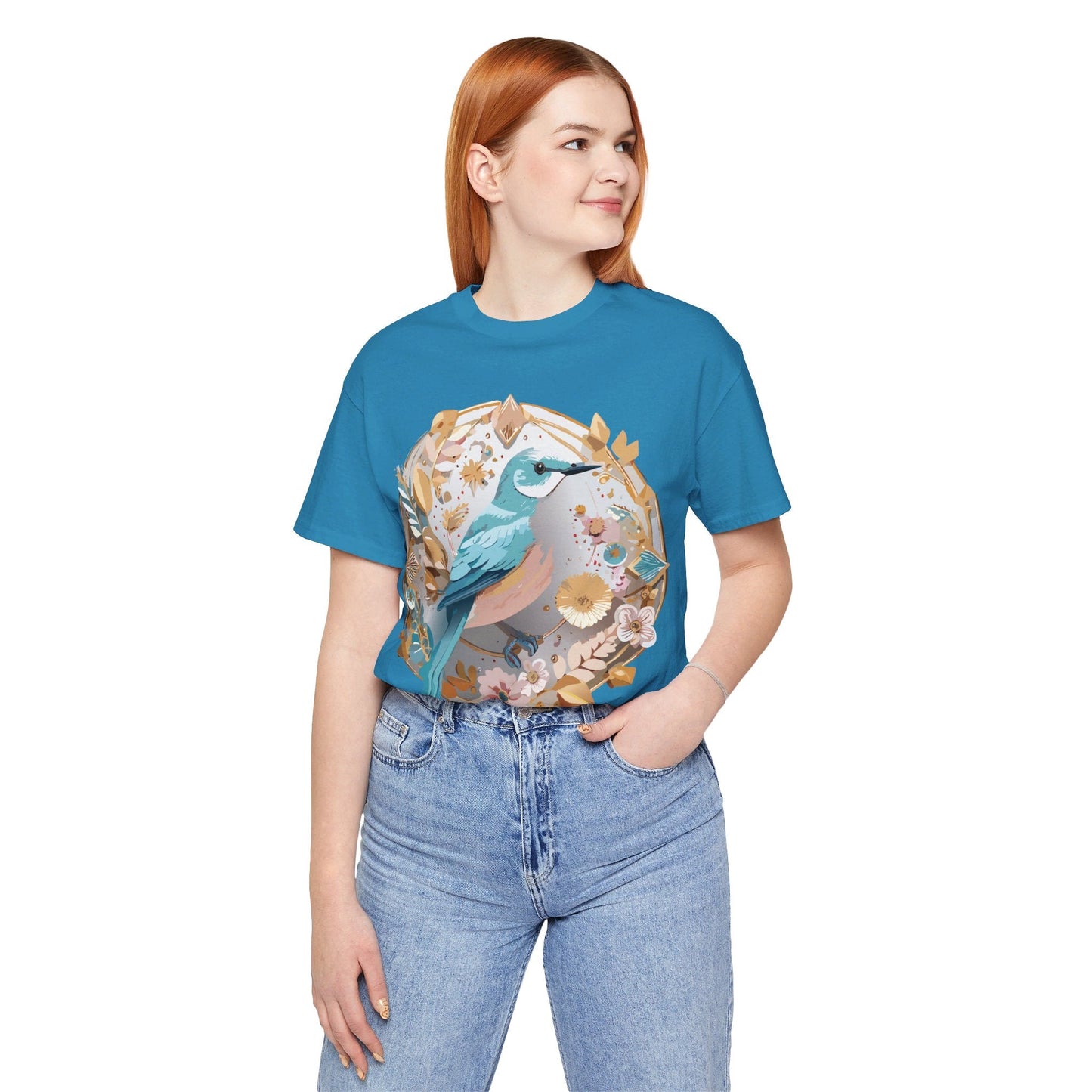 Adelpha Graphic T Shirt Unisex Jersey Short Sleeve Medallion Artwork Vintage Inspired Tee