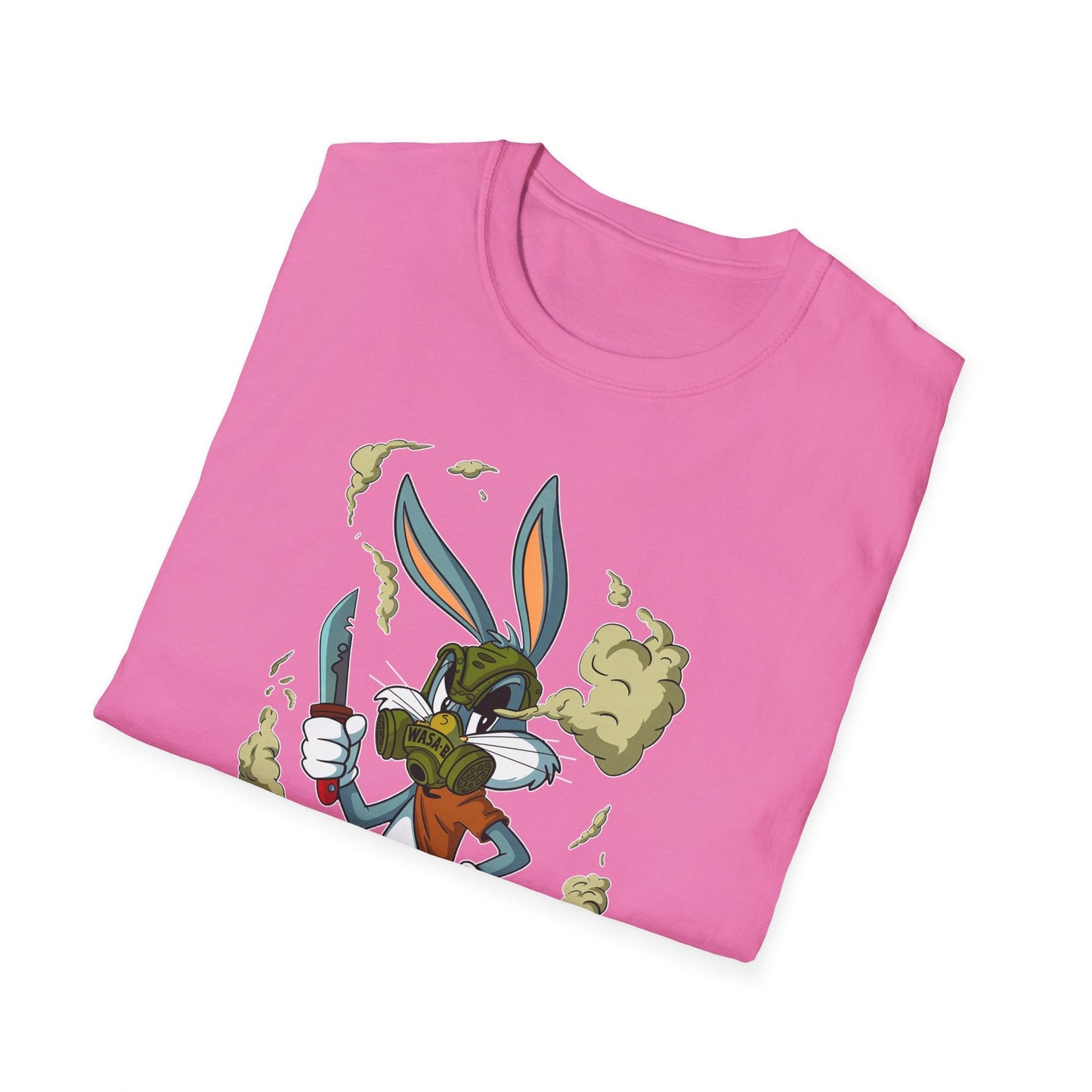 Bugs Bunny T Shirt Unisex Cartoon Graphic Tee Softstyle Gildan 64000 Short Sleeve