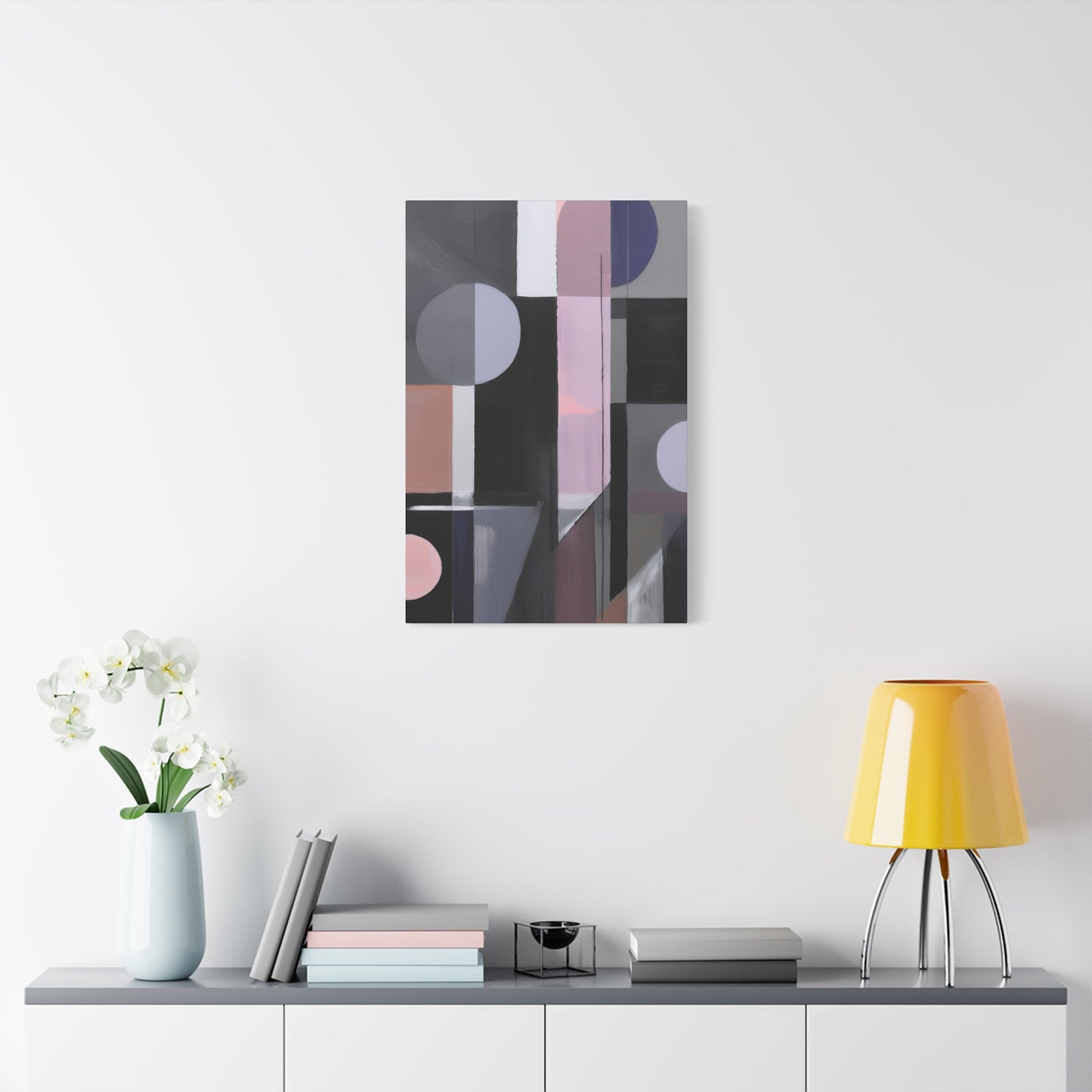 Abstract Geometric Painting Print Canvas 20x24,20x30,24x30 24x32,24x36,30x40 32x48,36x48,40x60 Pine-Wood Inner Frame ABS-48