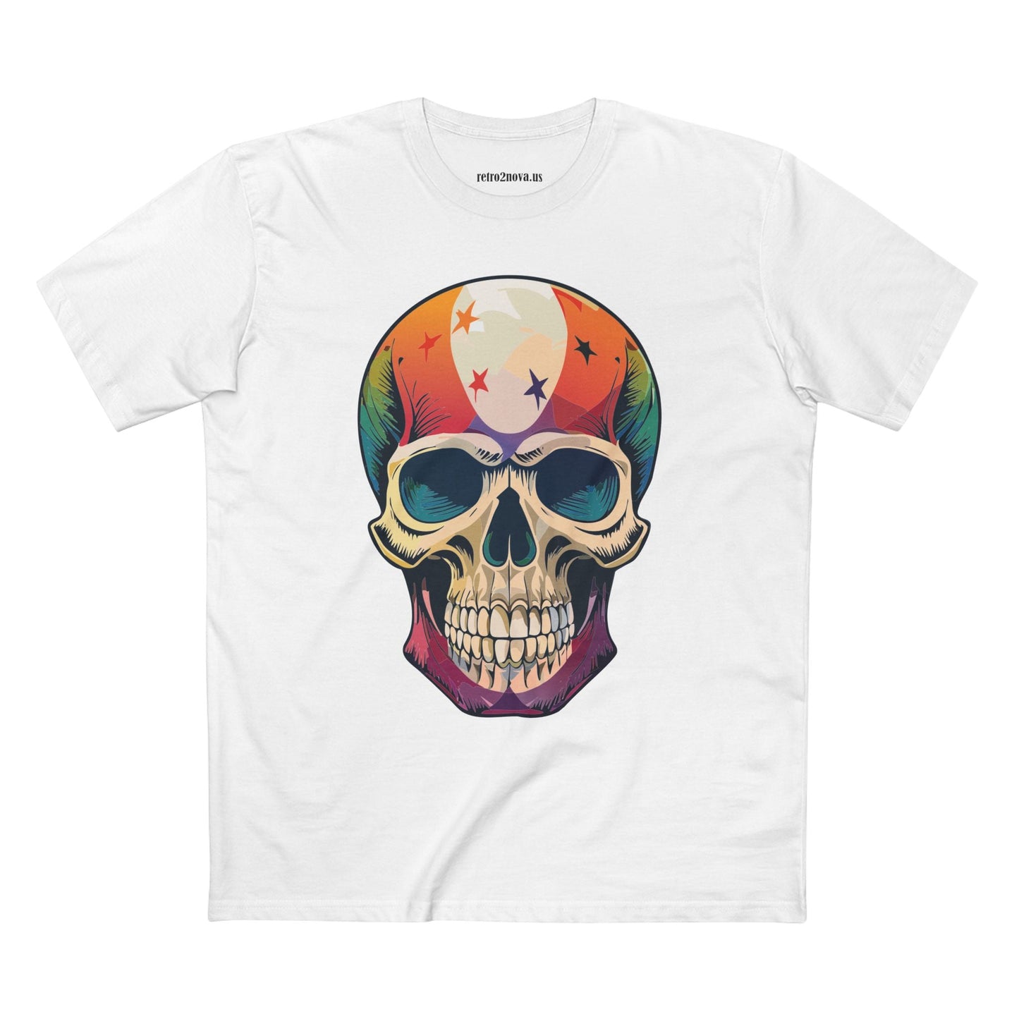 Skull And Skeleton Shirt Unisex Premium Cotton Staple Tee With Art Design Retro2Nova SS7