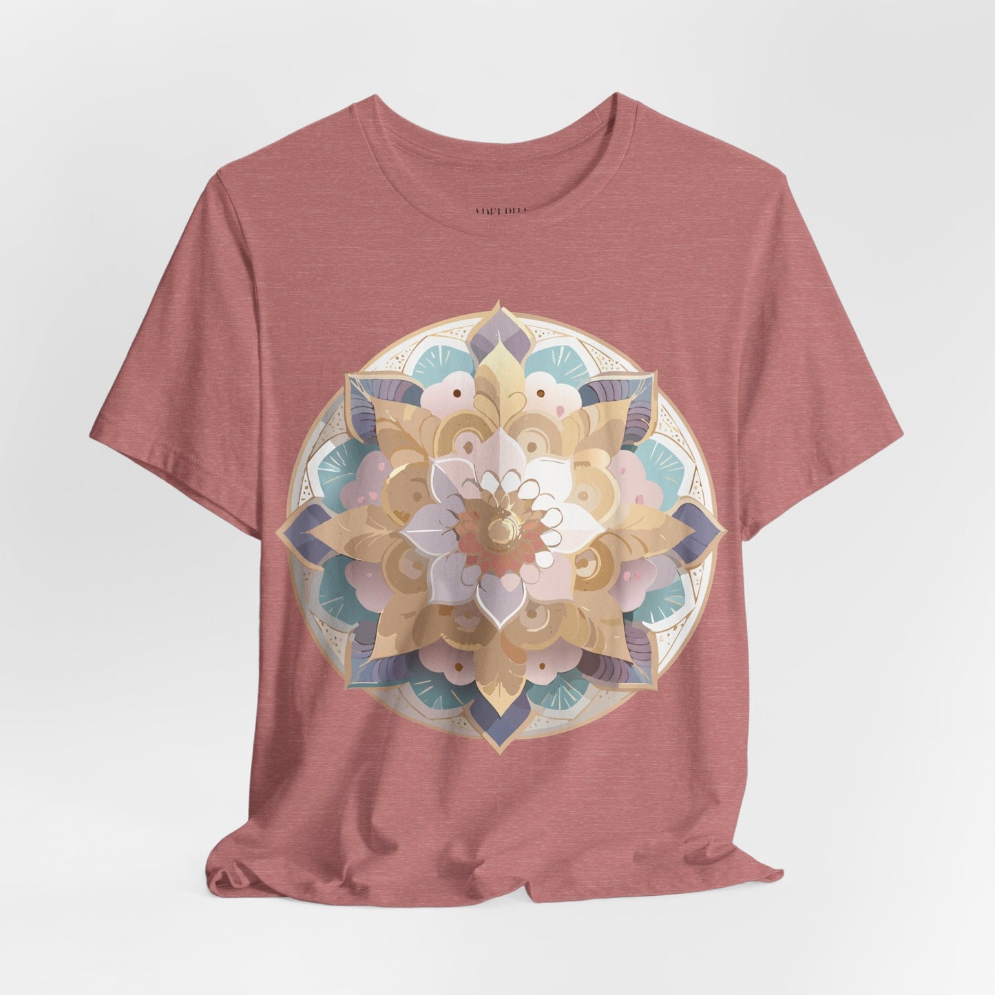 Mandala Graphic Tee Unisex Jersey Short Sleeve Adelpha Art Design Vintage Inspired Artwork