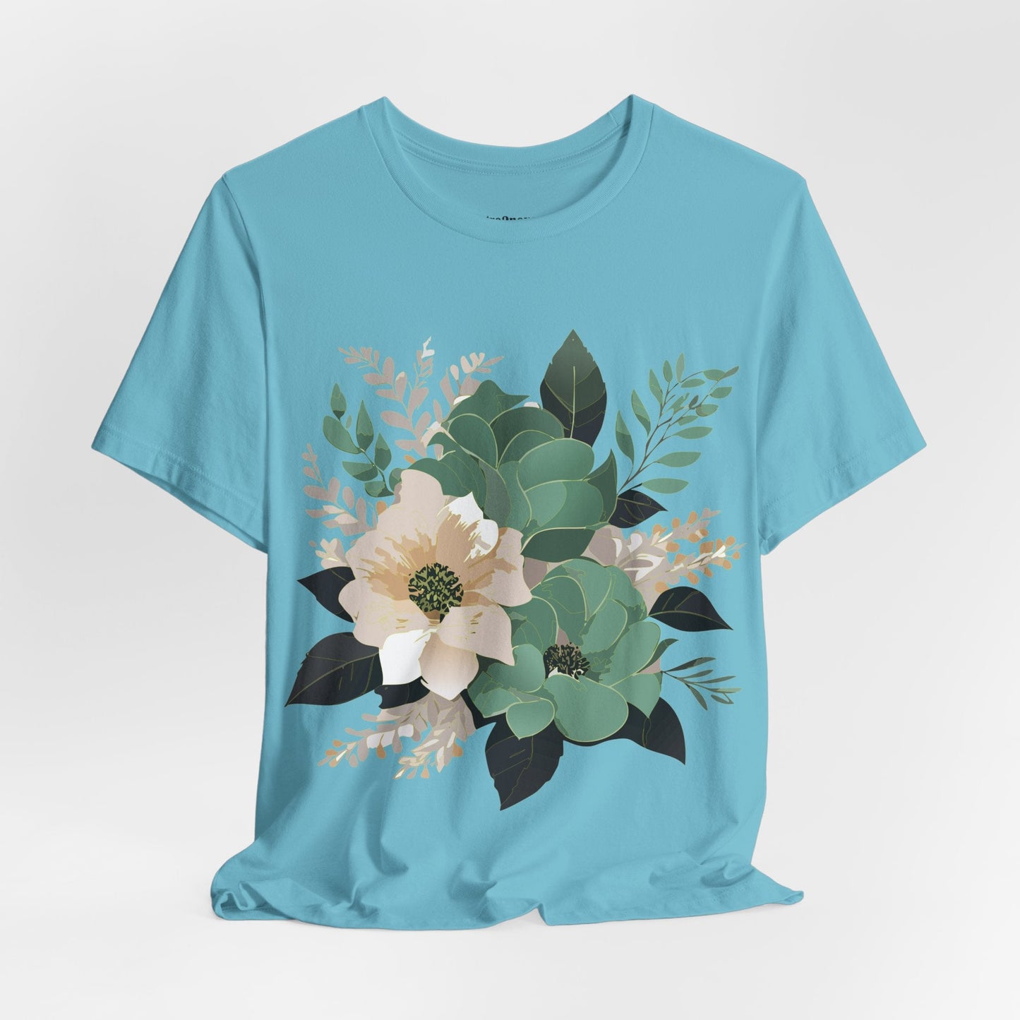 Flowers Shirt Floral Shirt Unisex Jersey Short Sleeve Tee From Flowers Collection Retro2Nova