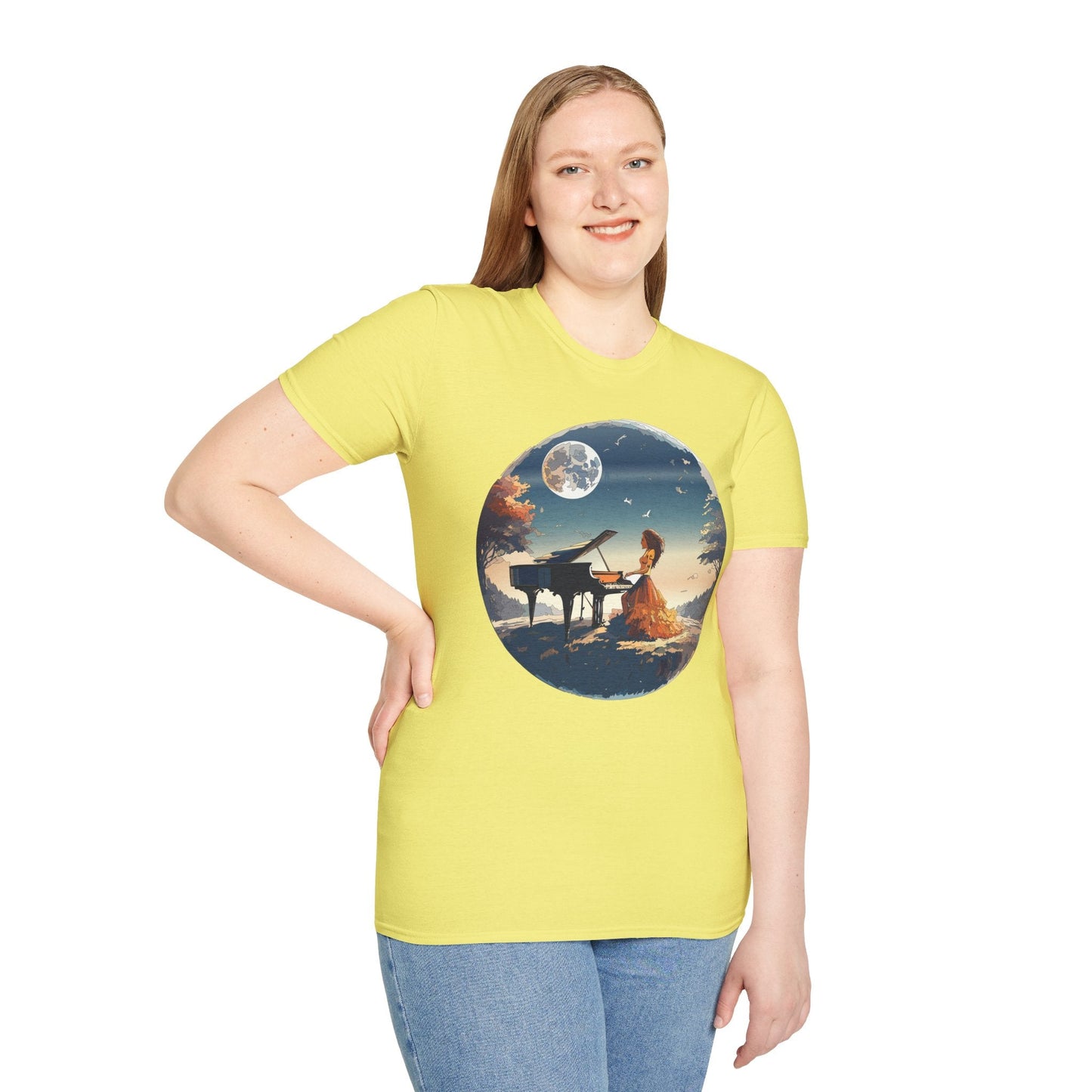 Womens Graphic T Shirt Art Design Gildan Softstyle Tee 100 Percent Ring Spun Cotton Unisex