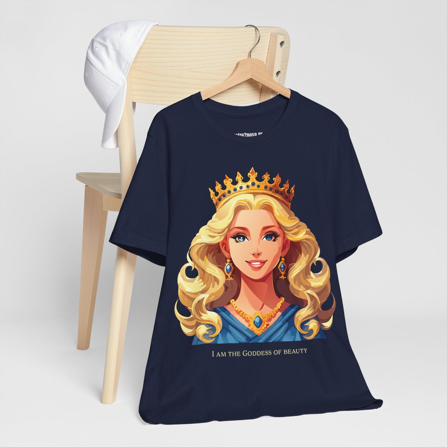 Goddess Shirt Graphic Tee Unisex Cotton Short Sleeve With Original Retro2Nova Art