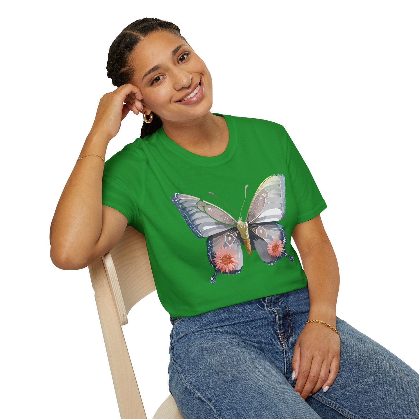 Butterfly Shirt Unisex T Shirt 100 Percent Ring Spun Cotton Softstyle Tee Monarch