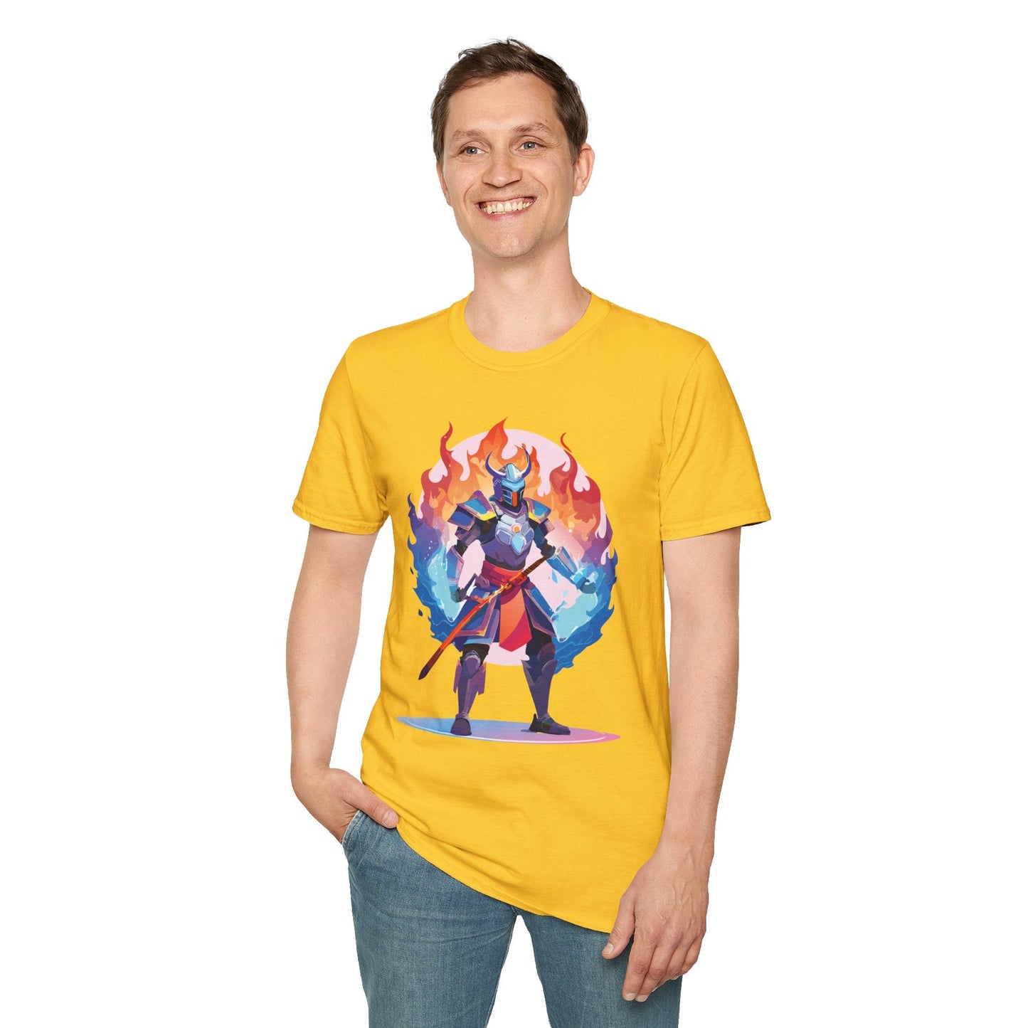 Samurai Shirt Unisex Gildan Softstyle 64000 Tee 100 Percent Cotton Comfortable Tee