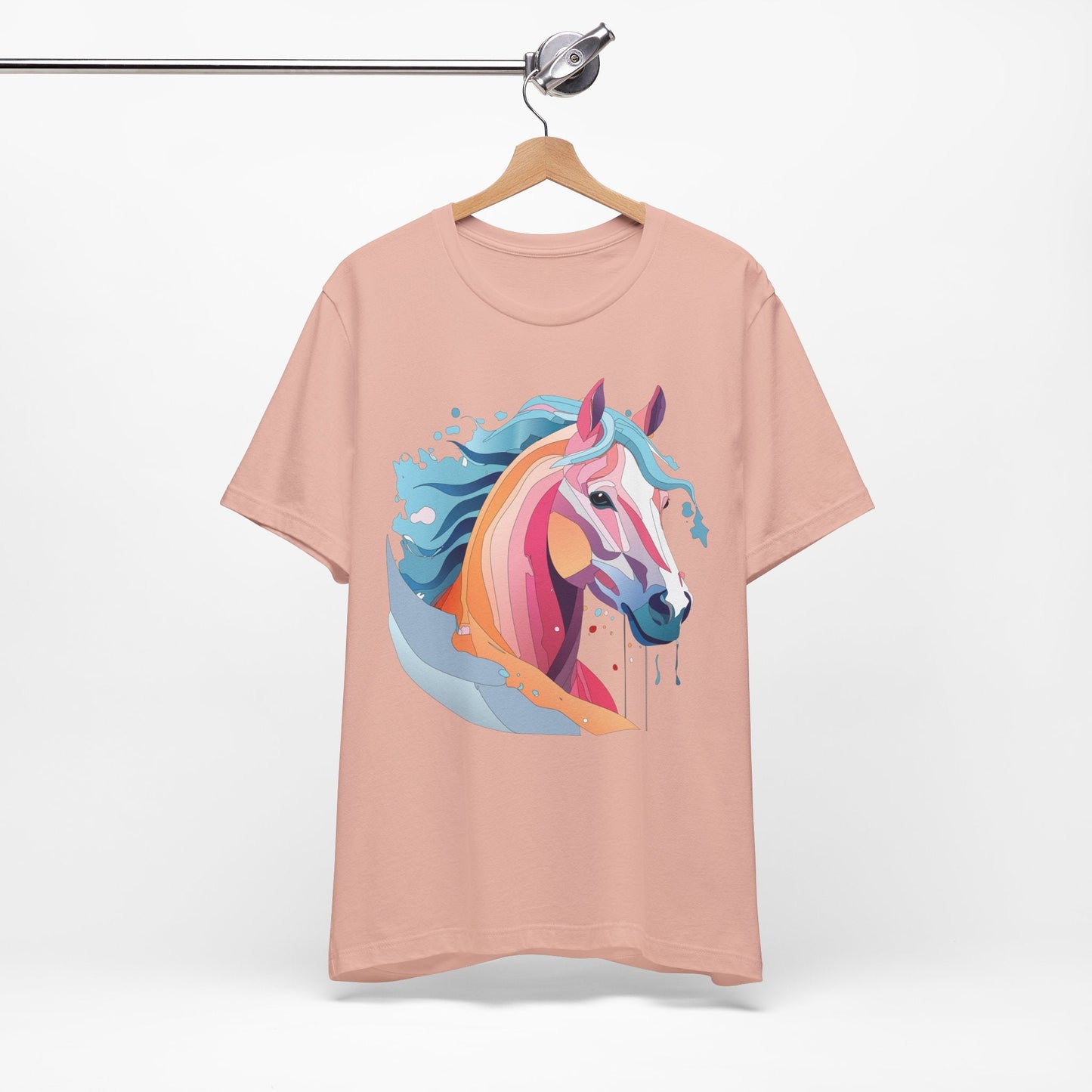 Unisex Animal Tee Shirt With Art Design Wild Animals Short Sleeve Premium Comfort Fit