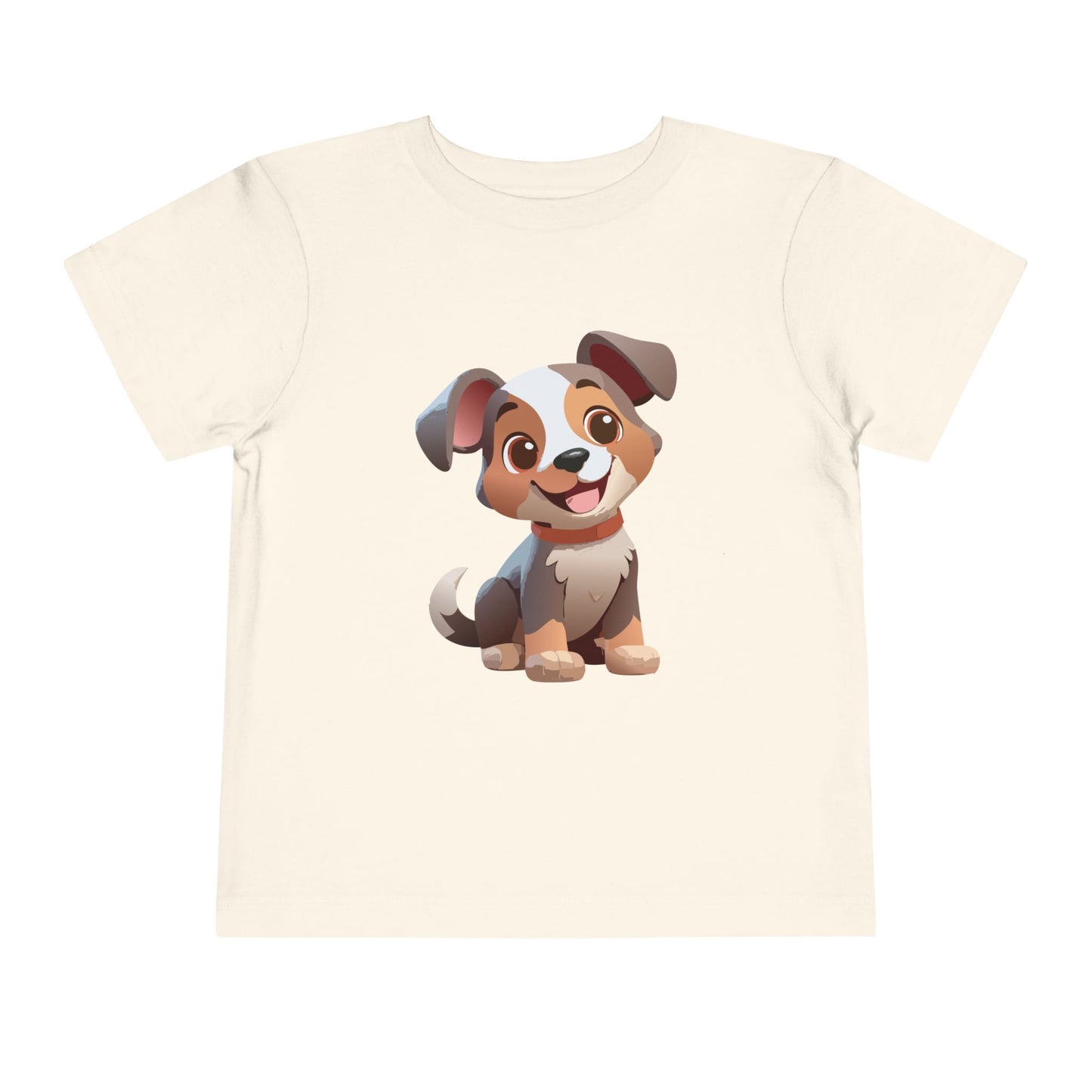 Bonita camiseta de manga corta para niños pequeños con diseño de cachorro: regalo adorable para amantes de las mascotas (2 a 5 años)