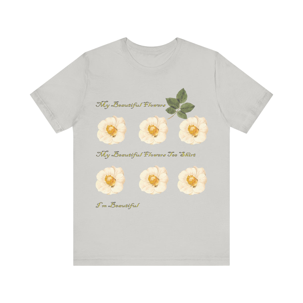 Floral Graphic Tee Shirt - Bella+Canvas Unisex 100 Cotton 53
