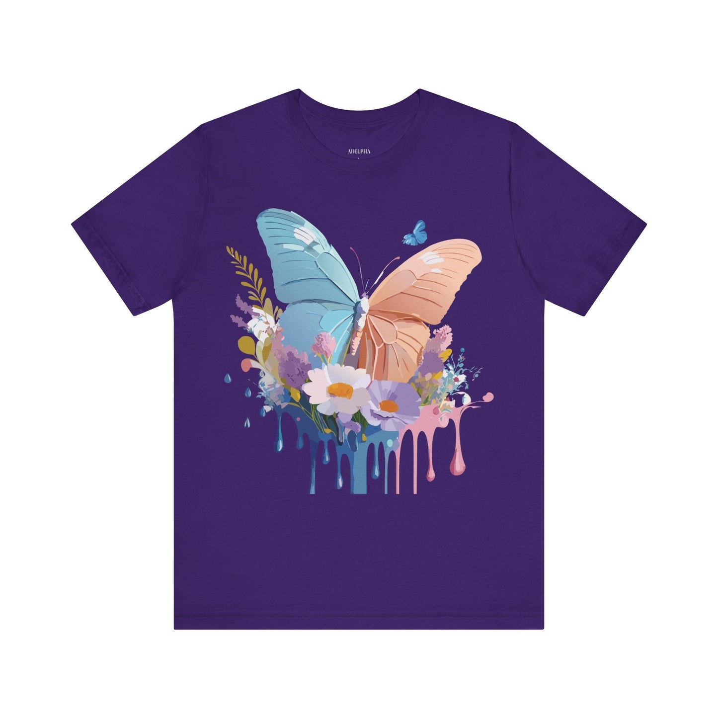 Butterfly Graphic Tee Adelpha Unisex Short Sleeve Art Design