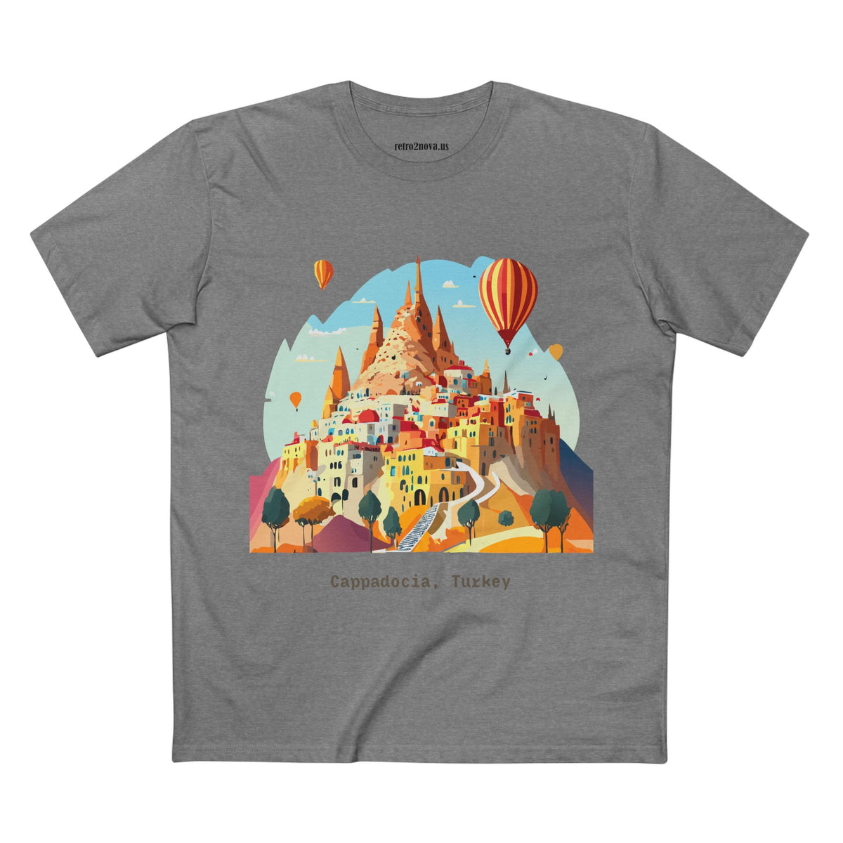 Cappadocia Hot Air Balloons Tee | Turkey Travel Illustration