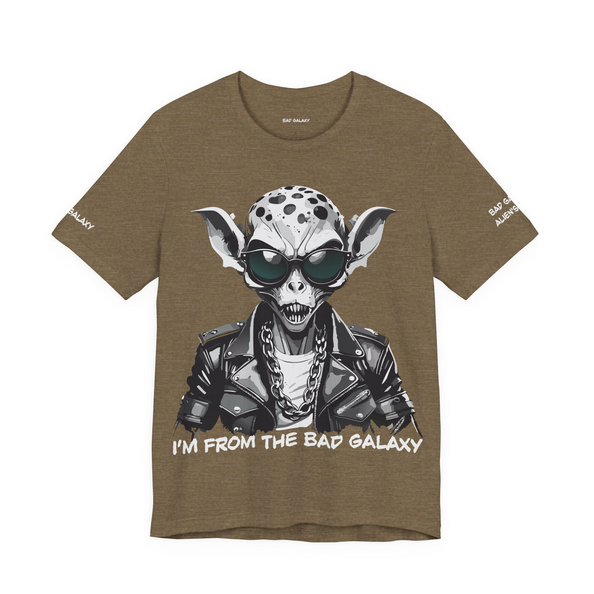 Alien Graphic Unisex Cotton Bella+Canvas Tee with Art Design b64