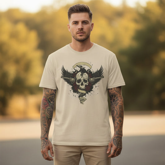 Skull Art Graphic Design Unisex 100 Cotton Gildan T-Shirt 150