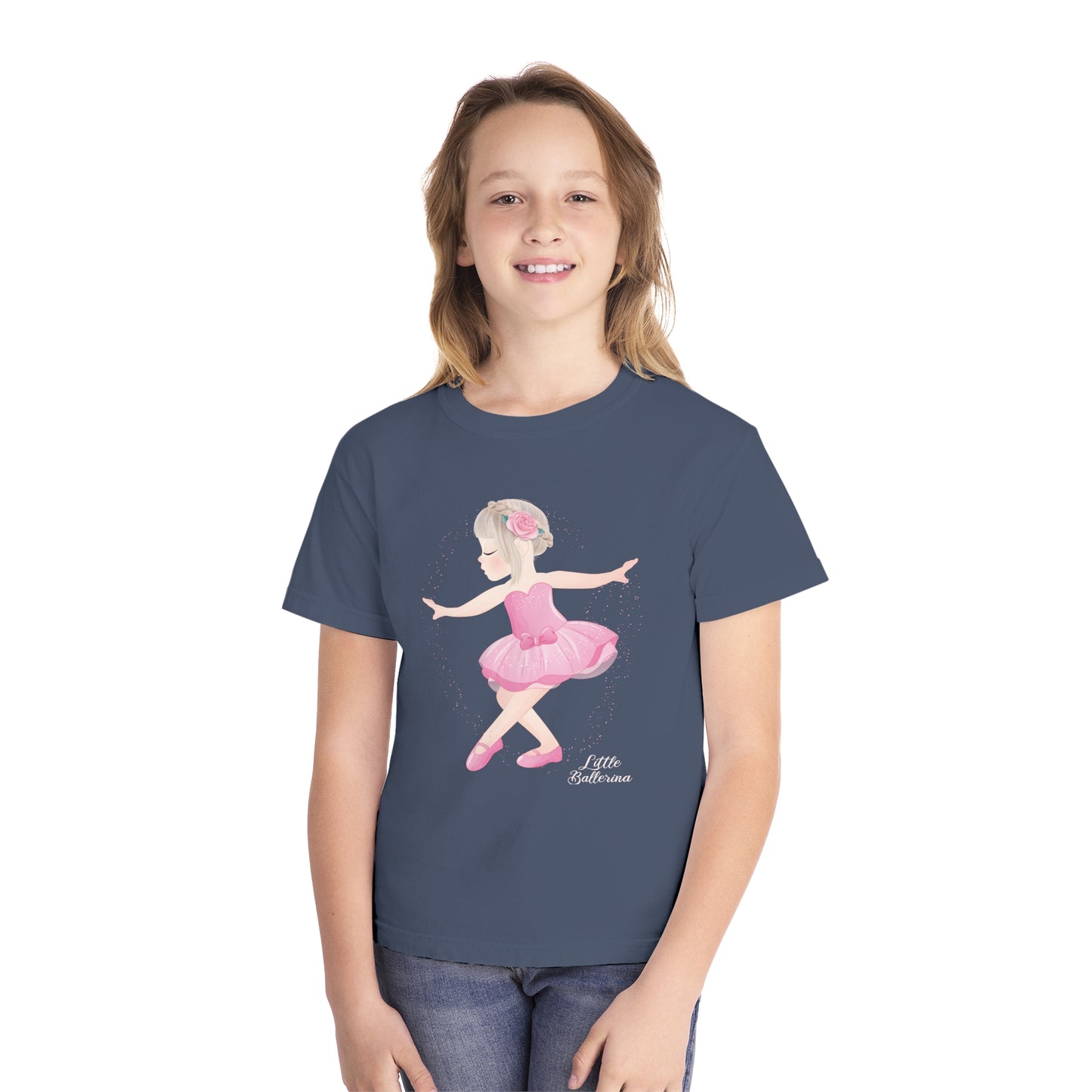 Youth Tee Shirt with Little Ballerina