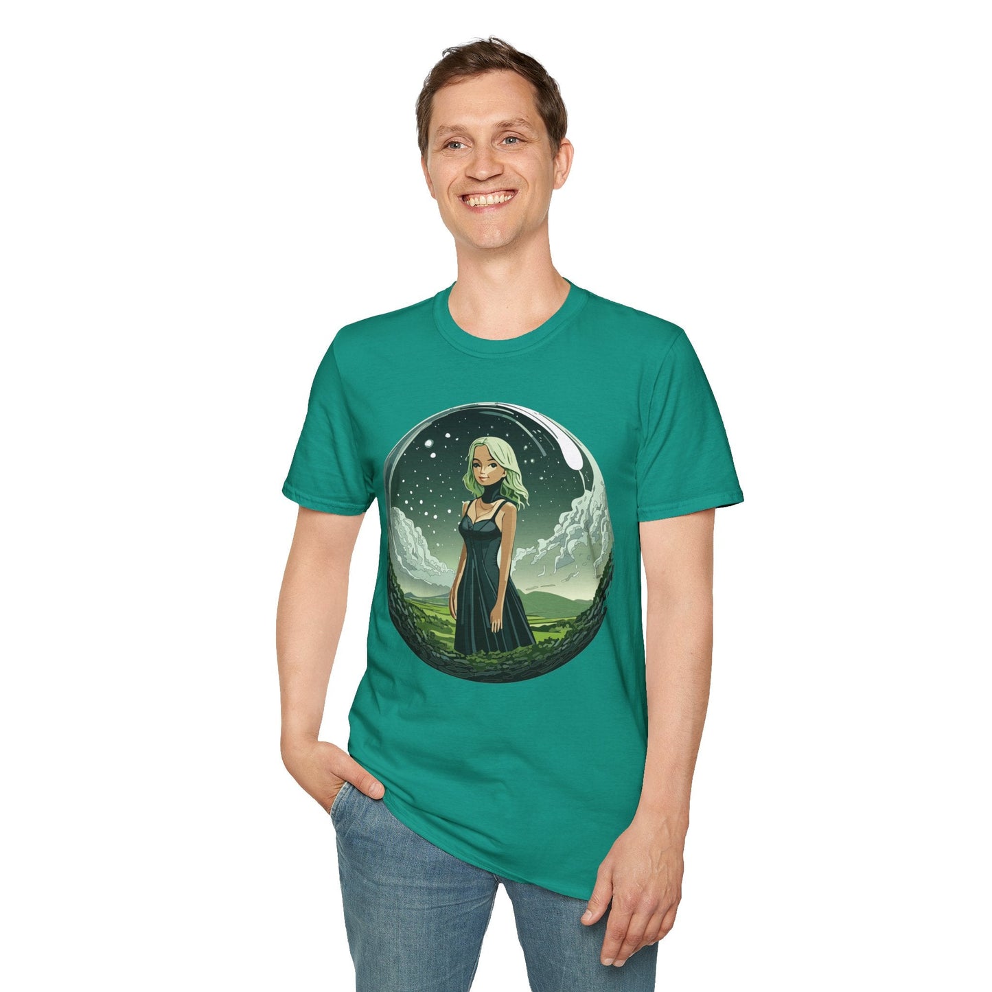 Womens Graphic T Shirt Art Design Tee Ladies Short Sleeve Softstyle 64000 Cotton Ring Spun