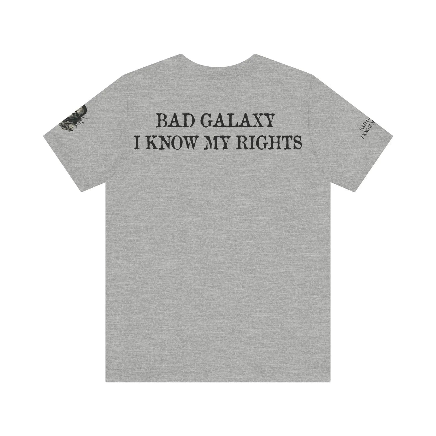 Skull T Shirt From Bad Galaxy Made To Order Cotton Tee With Eco Friendly Inks USA