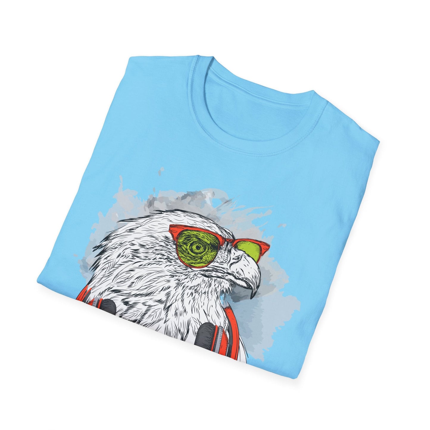 I Love Music Animals Shirt With Headphones Unisex Gildan Softstyle 64000 Tee Premium