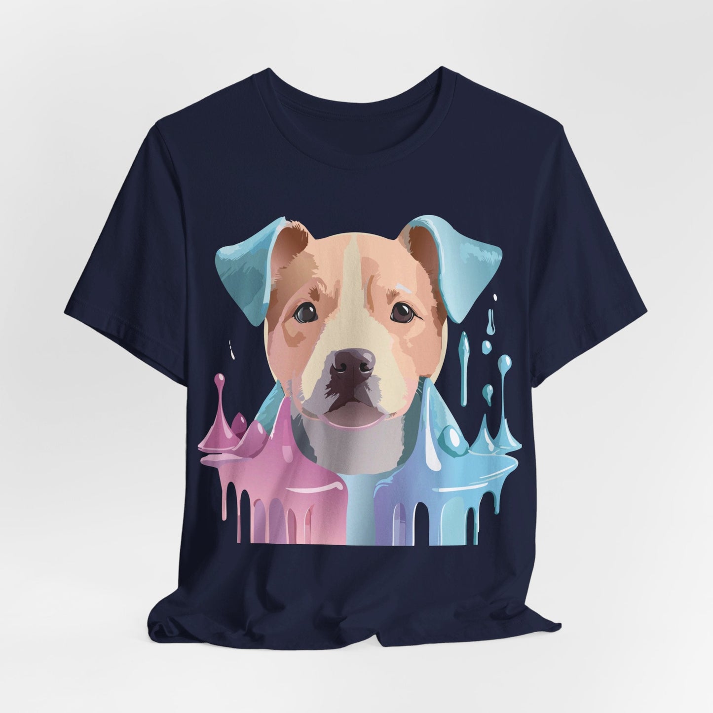 Unisex Dog Graphic Tee With Vintage Inspired Artwork By Adelpha Short Sleeve Shirt