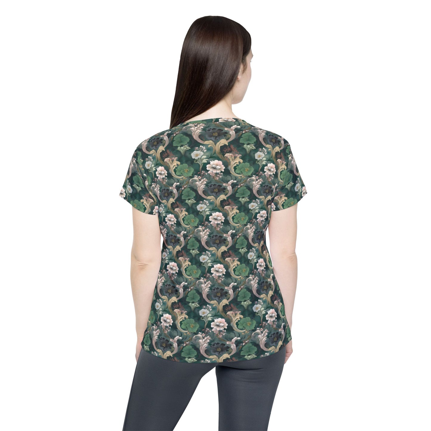 Women Poly Shirt with Floral Print F341