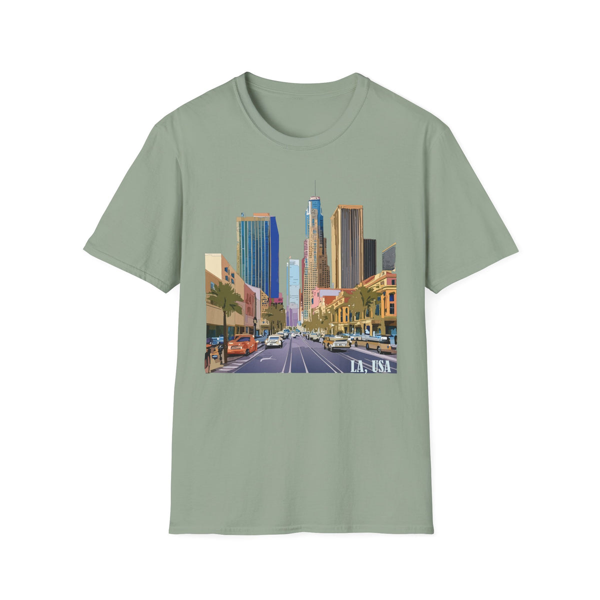 Downtown Los Angeles City Skyline T-Shirt | Urban Cityscape Tee