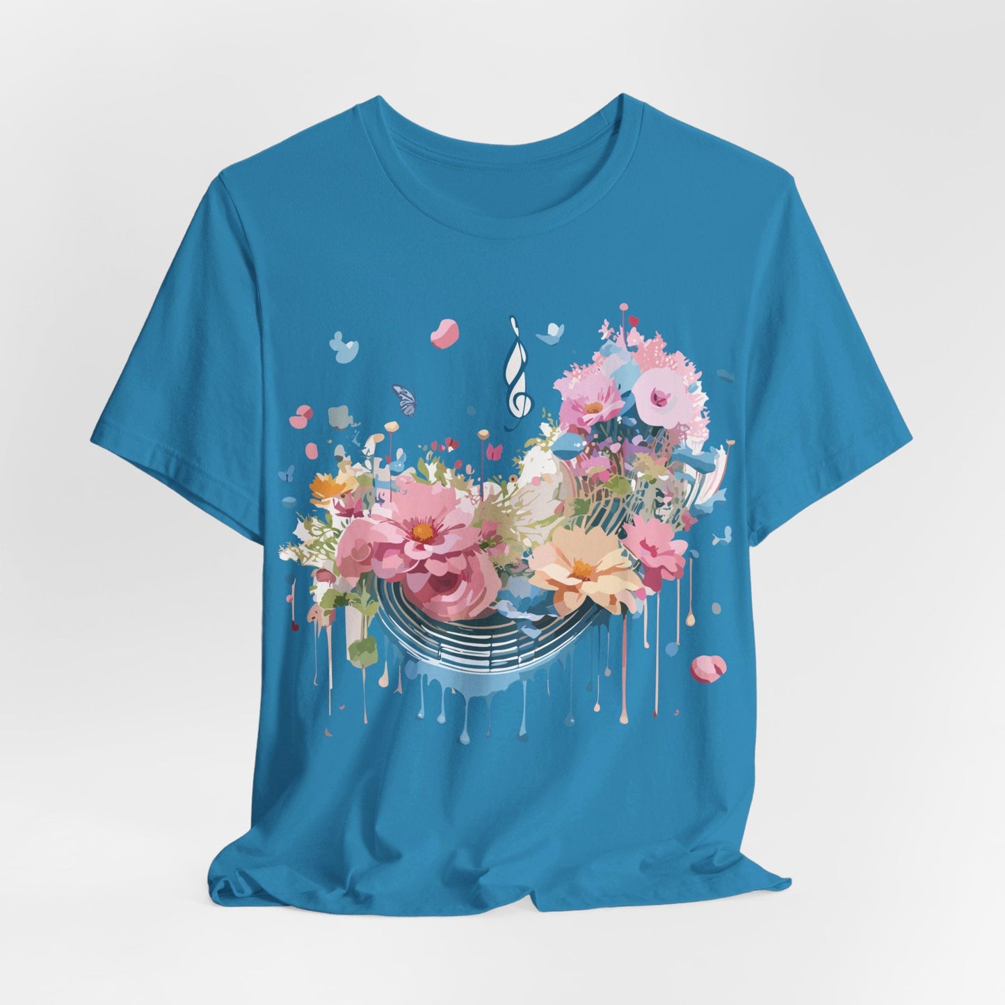 Music Graphic T Shirt Unisex Short Sleeve Jersey Tee Adelpha Vintage Inspired Art