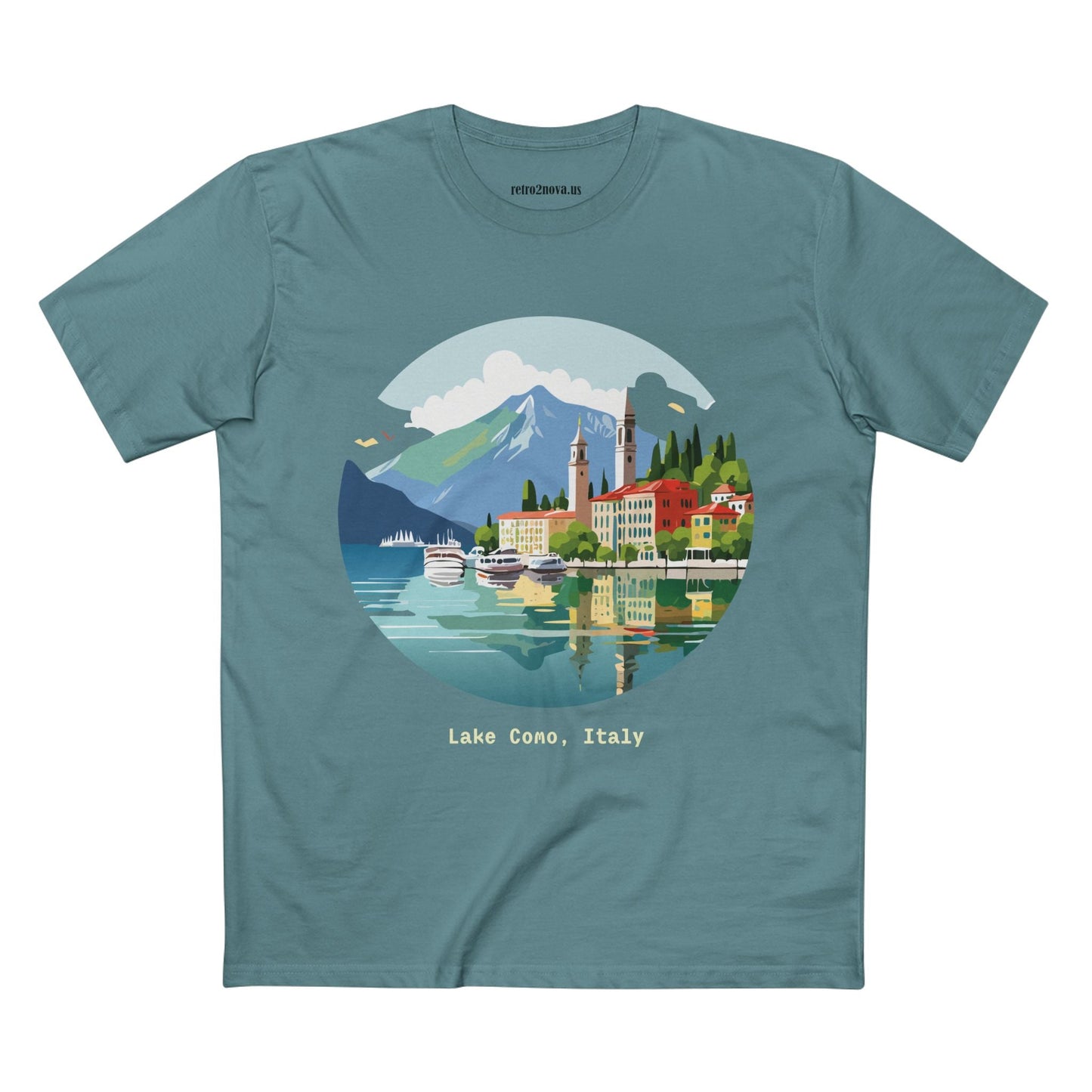 Italy Travel Shirt Unisex Tourist Tee With Original Retro2Nova Art Design Premium Cotton Comfort