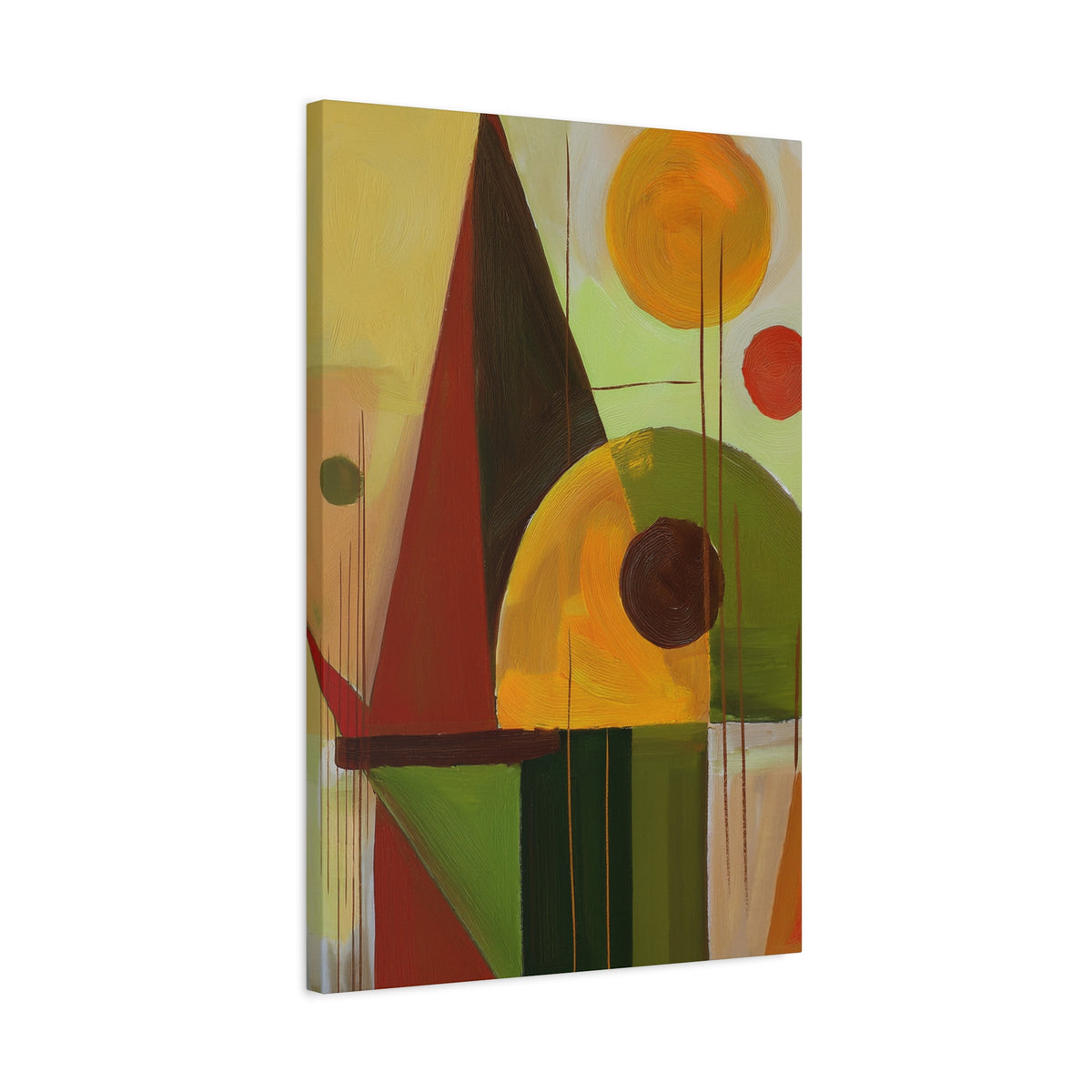 Abstract Geometric Painting Print Canvas 20x24,20x30,24x30 24x32,24x36,30x40 32x48,36x48,40x60 Pine-Wood Inner Frame ABS-60