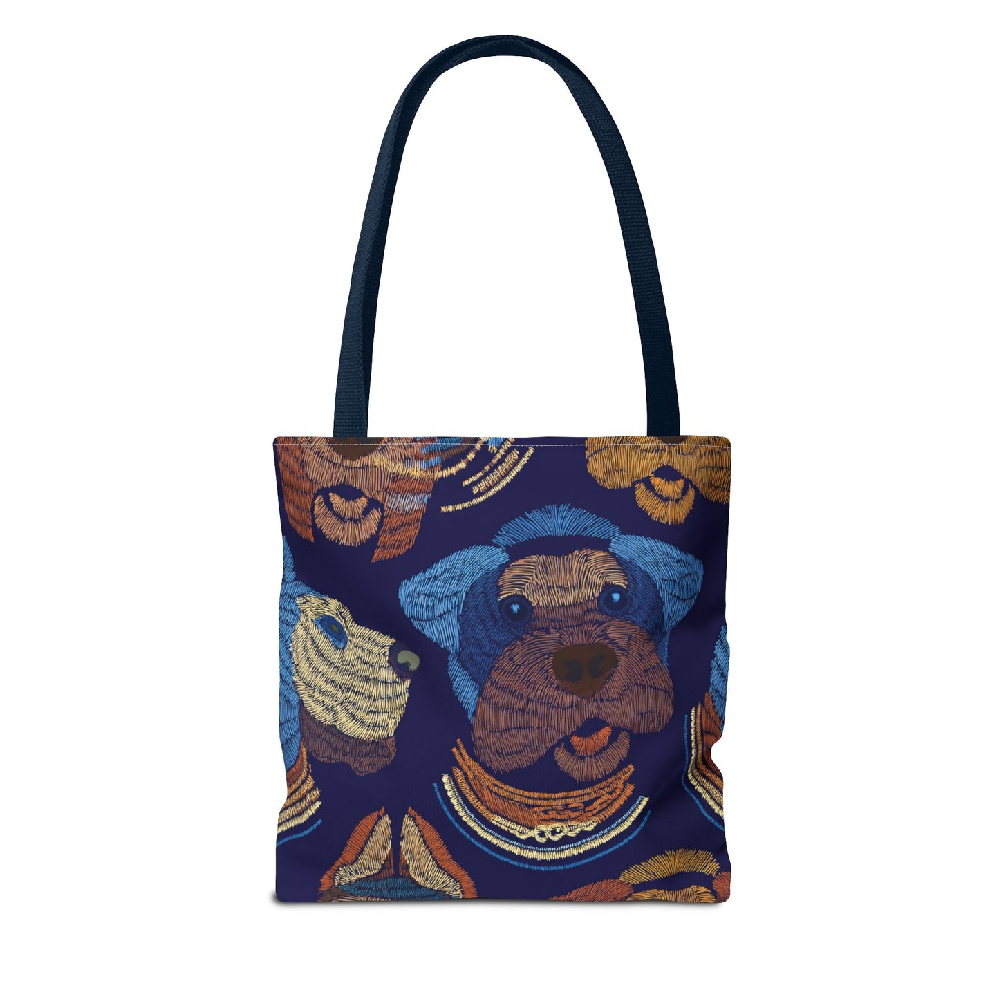 Denim Fabric Imitation Print Unisex Canvas Bag Poly Spun 3 Sizes Tote Bag 191-14
