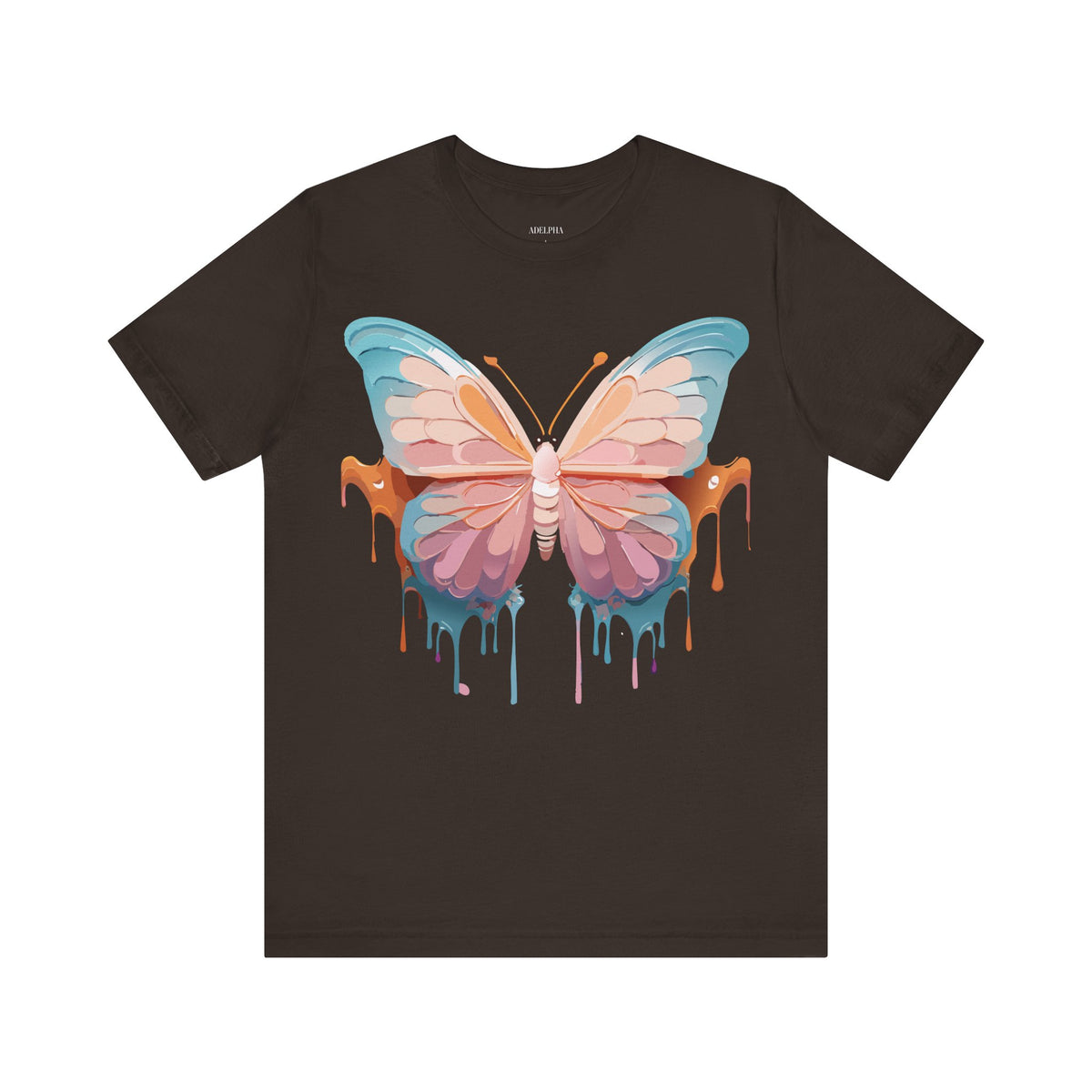 Butterfly Graphic Unisex Cotton Bella+Canvas Tee with Art Design n90