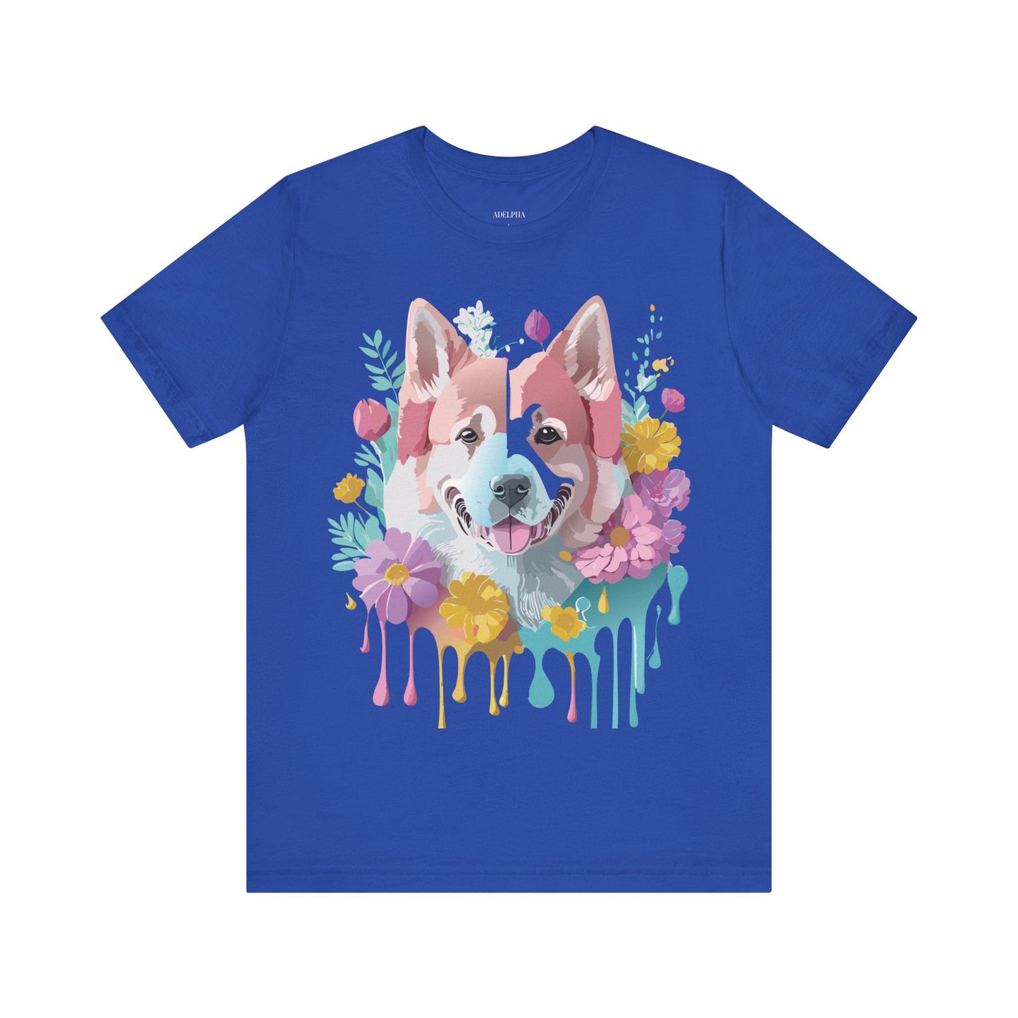 Dog Shirt Graphic Tee Unisex Short Sleeve Adelpha Art Design Vintage Inspired Artwork Edition