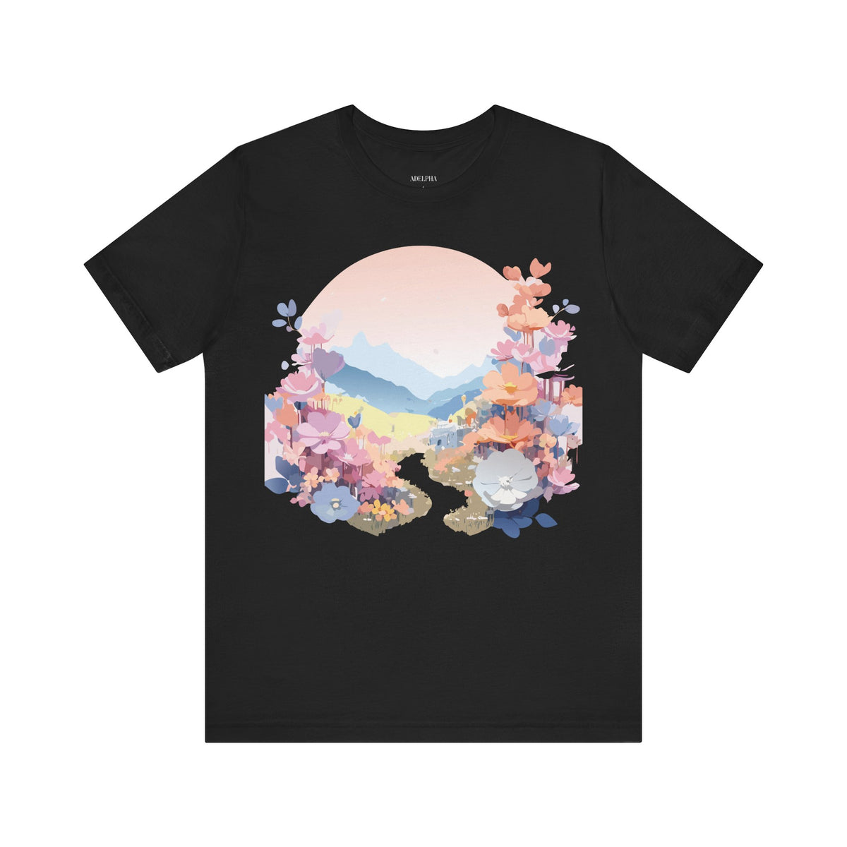 Floral Graphic Tee Shirt - Bella+Canvas Unisex 100 Cotton 43