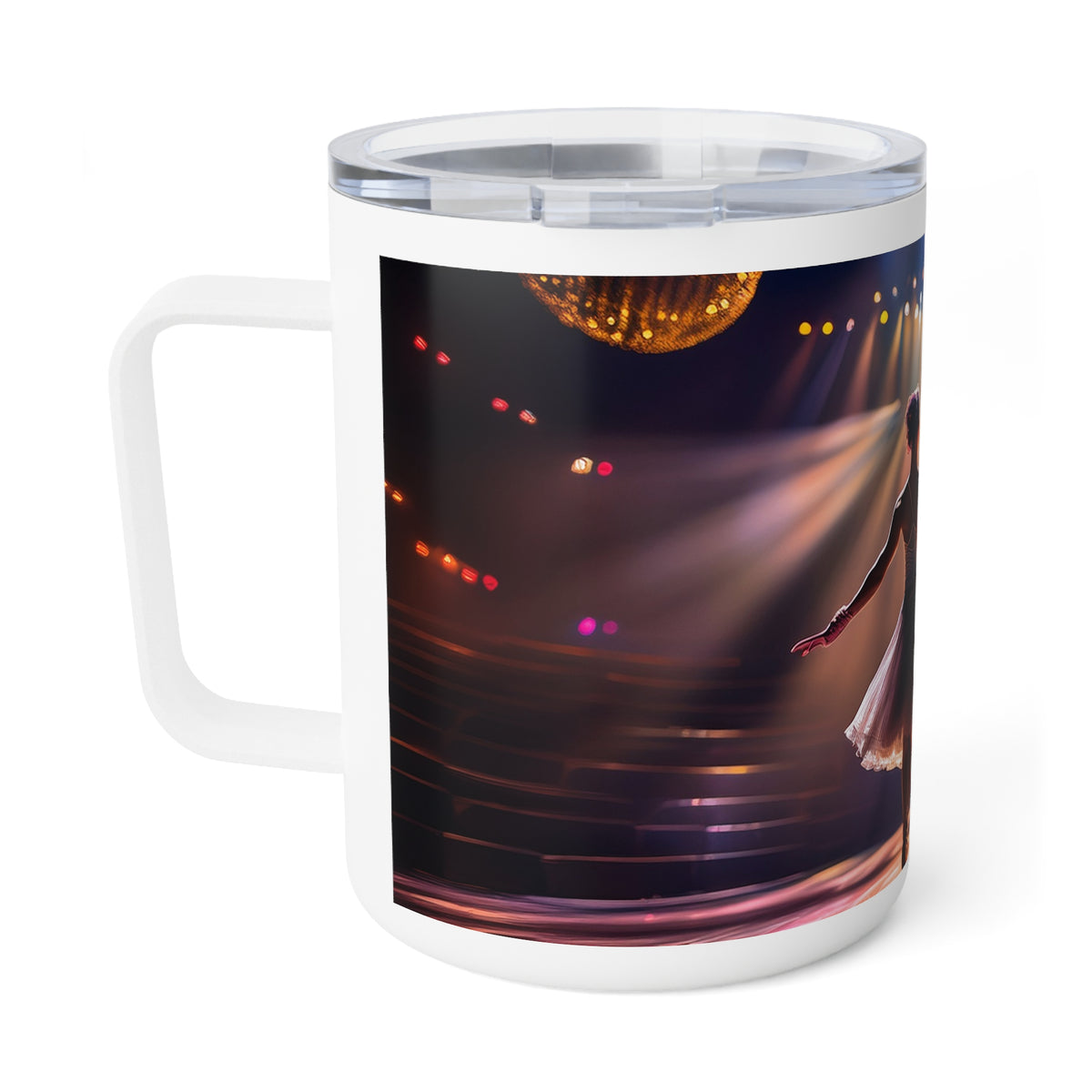 15 Art Design Insulated Coffee Mug Clear Lid 10oz Insulated Coffee Mug 10oz