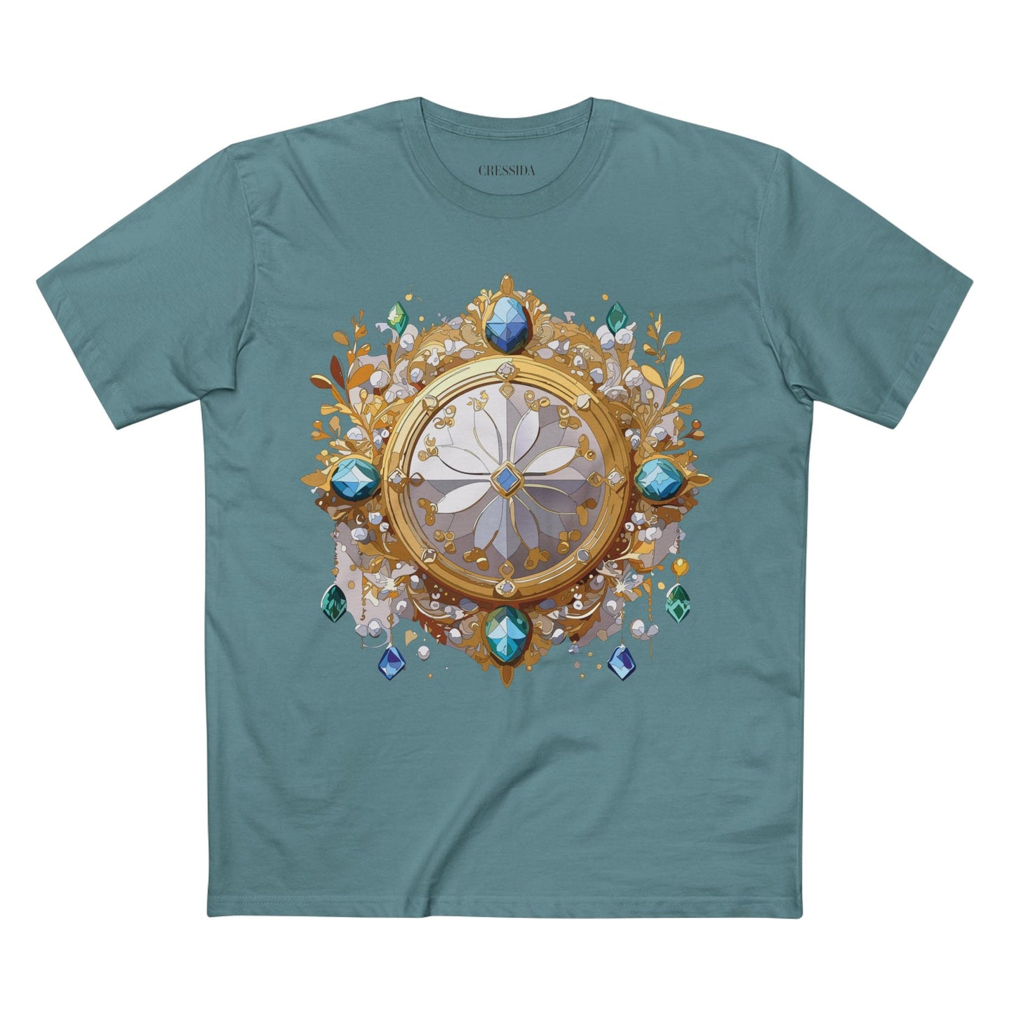 Medallion Graphic T-Shirt Unisex 100 Cotton With Gold Art Design Medal Tee 13