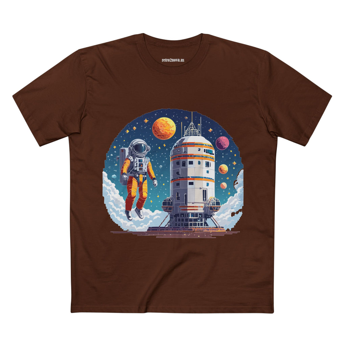 Cosmos Astronaut Graphic Tee Staple Unisex 100 Cotton Tee Shirt - CS-33