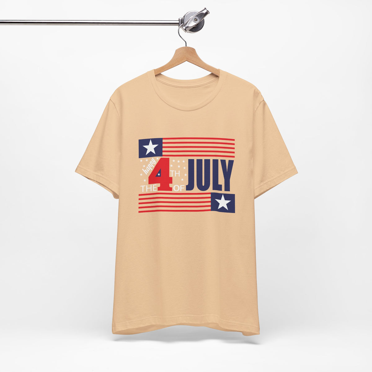 4th of July Flag Graphic T-Shirt Independence Day Stars Stripes Unisex Cotton 014