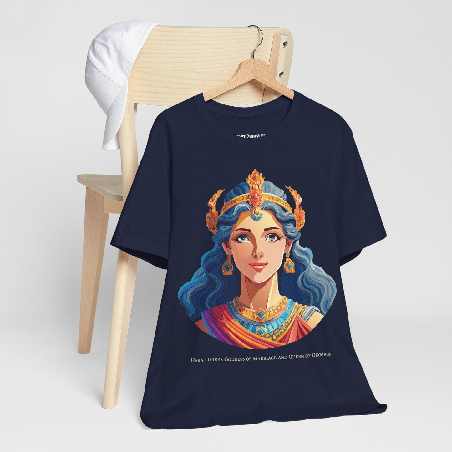 Hera Goddess Shirt Unisex Graphic Cotton Tee Featuring Original Retro2Nova Artwork