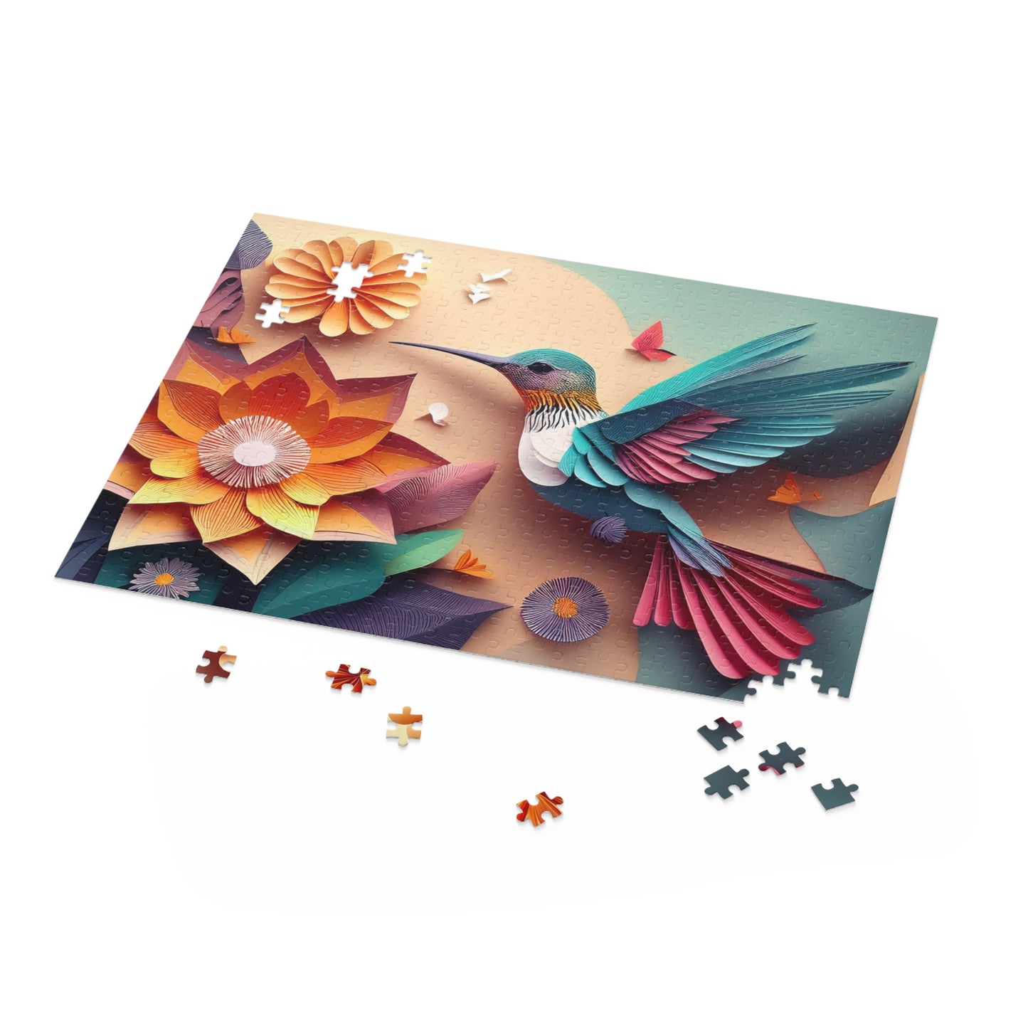 Bird Puzzle 500-Chipboard Pieces in Box | Kids Puzzles Size: 16" x 20",  Ages 9+ and Family pn66