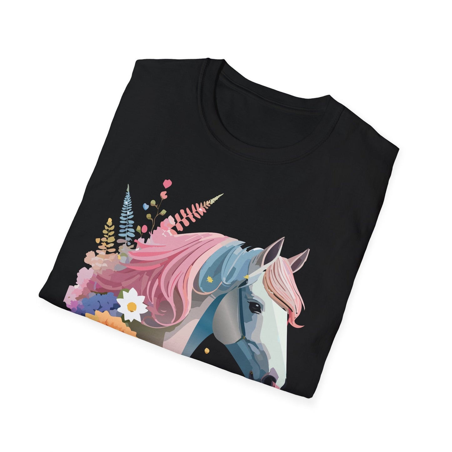 Horse Shirt Unisex Gildan Softstyle 64000 Cotton Tee With Animals