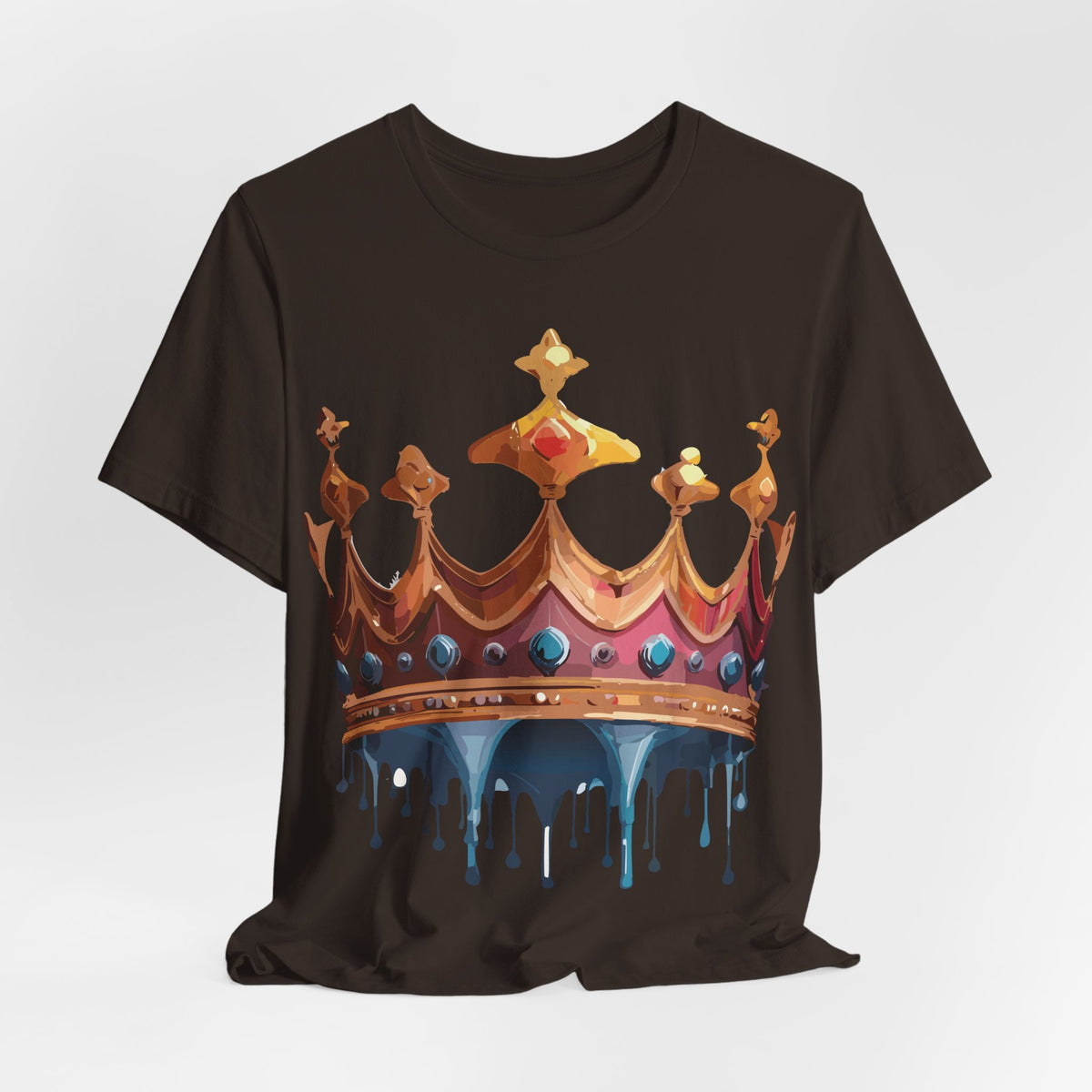 Crown Graphic Unisex Cotton Bella+Canvas Tee with Art Design n116