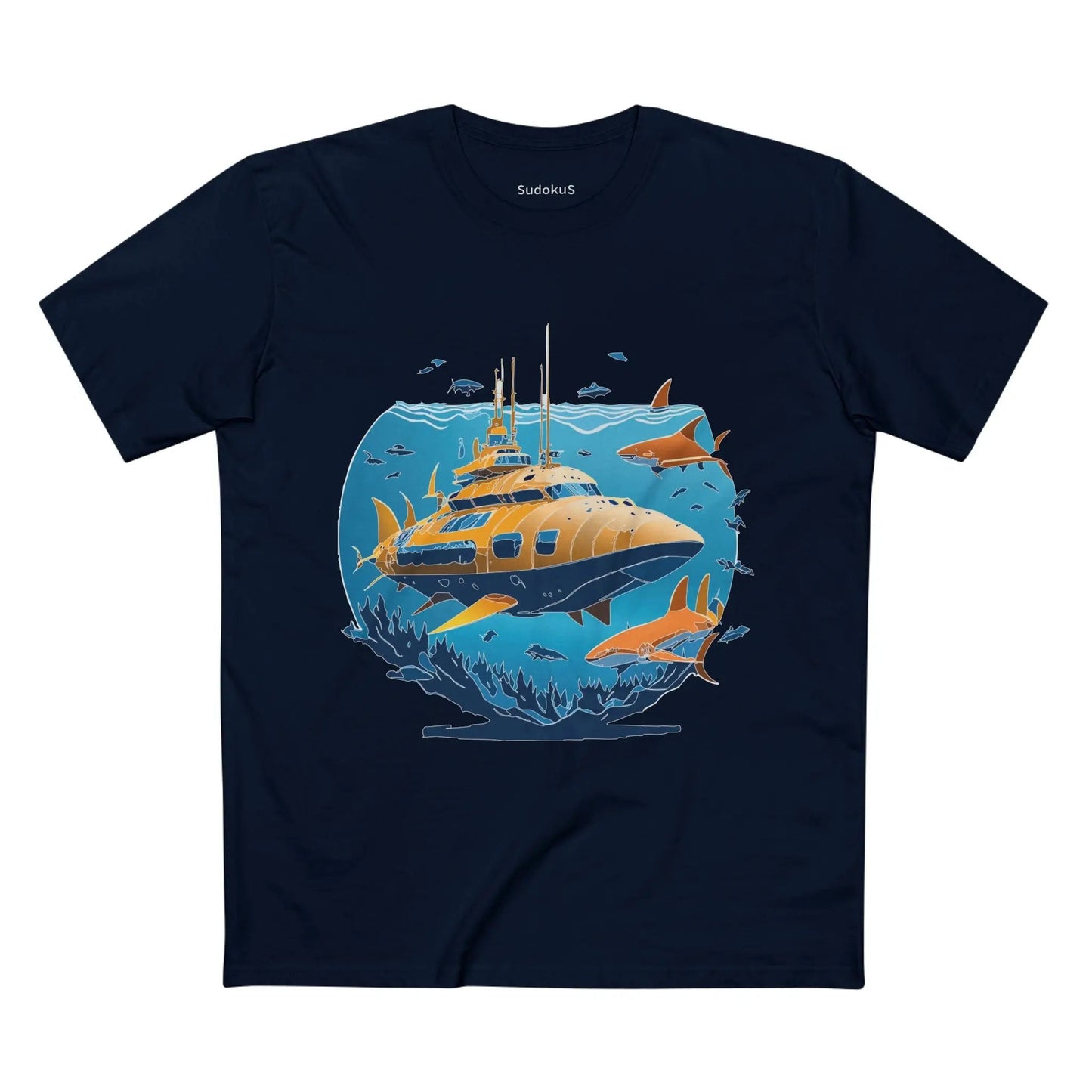 Ocean Coast Graphic Unisex 100 Cotton Staple Tee 14