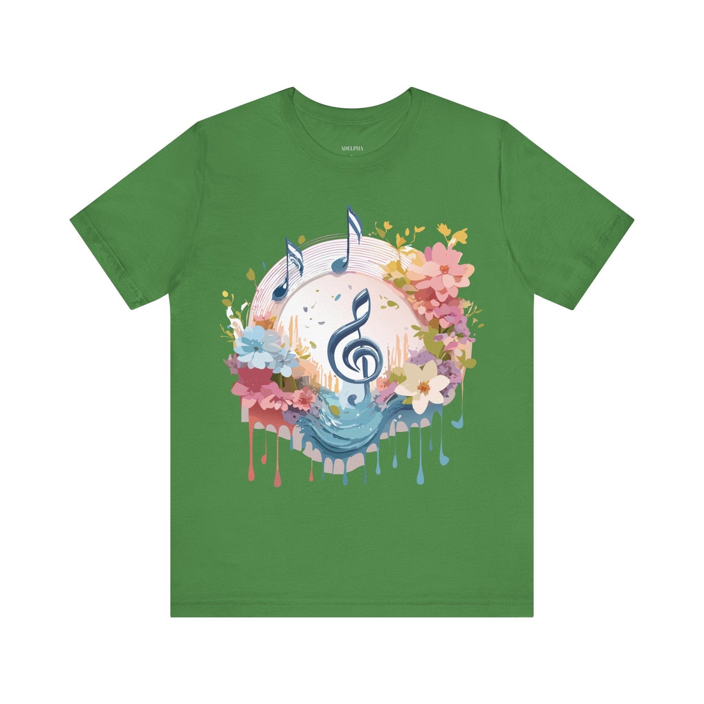 Adelpha Graphic Music T Shirt Unisex Jersey Short Sleeve Tee With Vintage Artwork