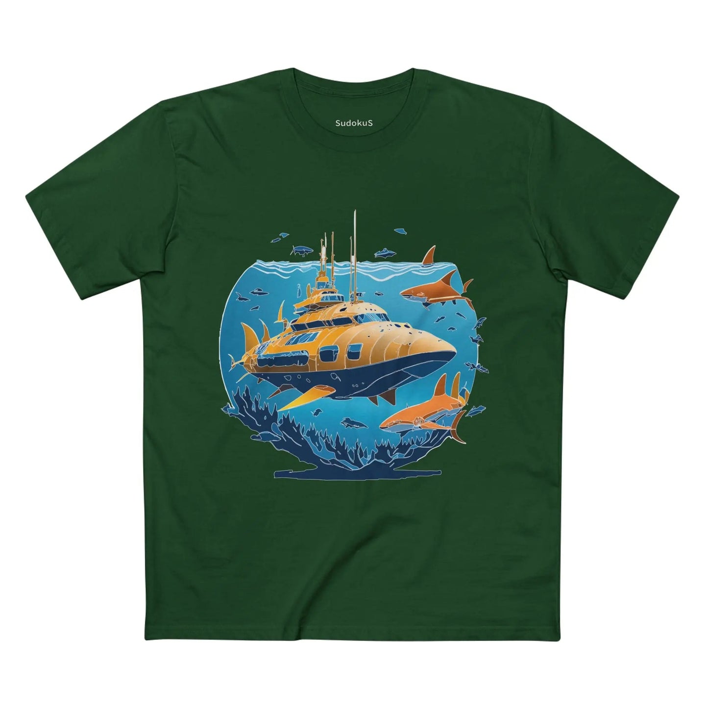 Ocean Coast Graphic Unisex 100 Cotton Staple Tee 14