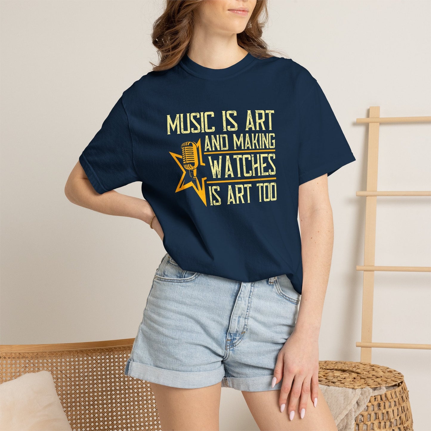 Music Graphic Design Unisex Cotton T-shirt m28