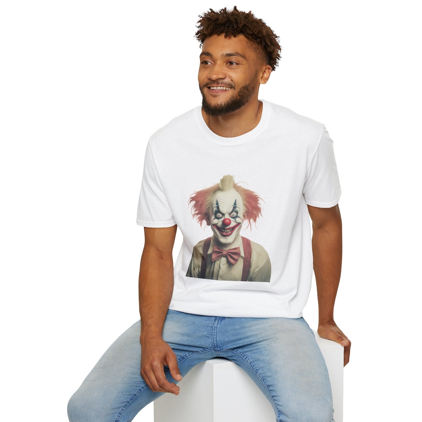 Clown Shirt Circus Tee Gildan Softstyle 64000 One Hundred Percent Ring Spun Cotton Lightweight