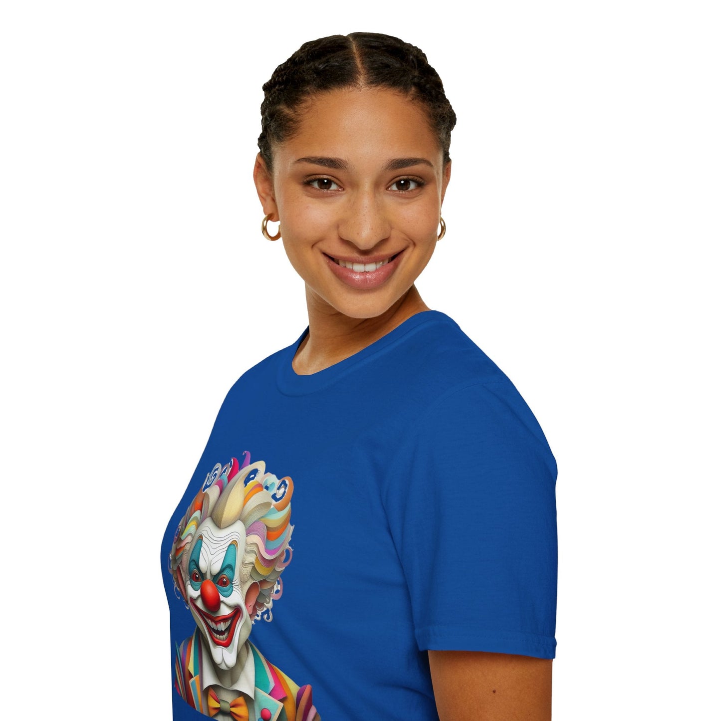 Clown Shirt Unisex T Shirt With Funny Man Circus Motif And Scary Man Design Graphic Print