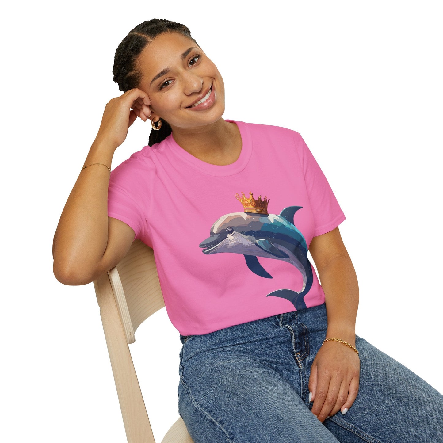 Dolphin Shirts Unisex Gildan Softstyle 64000 100 Percent Cotton Tee For Animal Lovers