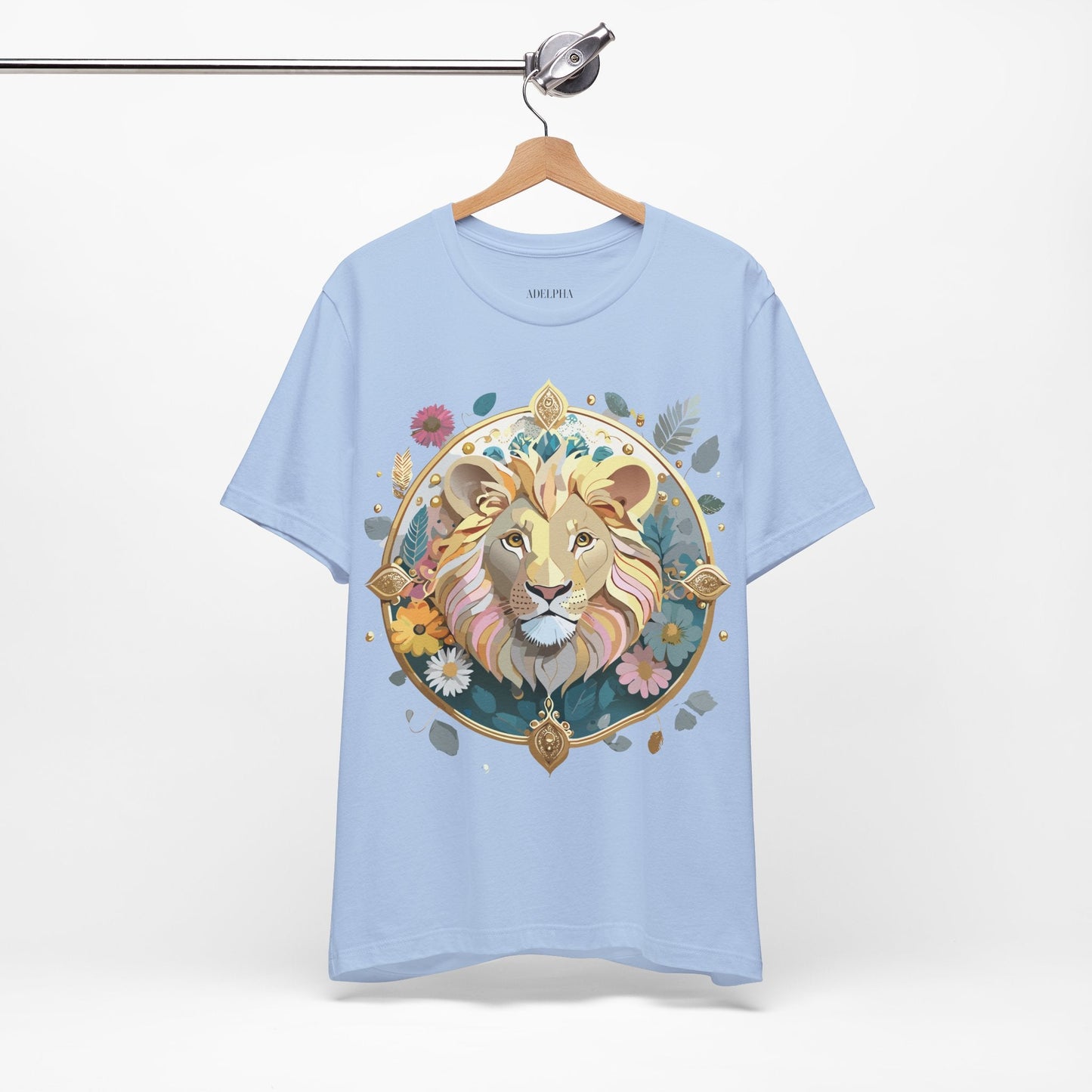 Medallion Graphic Unisex 100 Cotton Vintage Animal Medal Artwork Tee 64