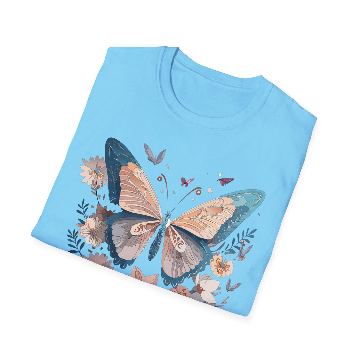 Monarch Butterfly T Shirt Unisex Softstyle Gildan 64000 Tee Lightweight Comfort Fit
